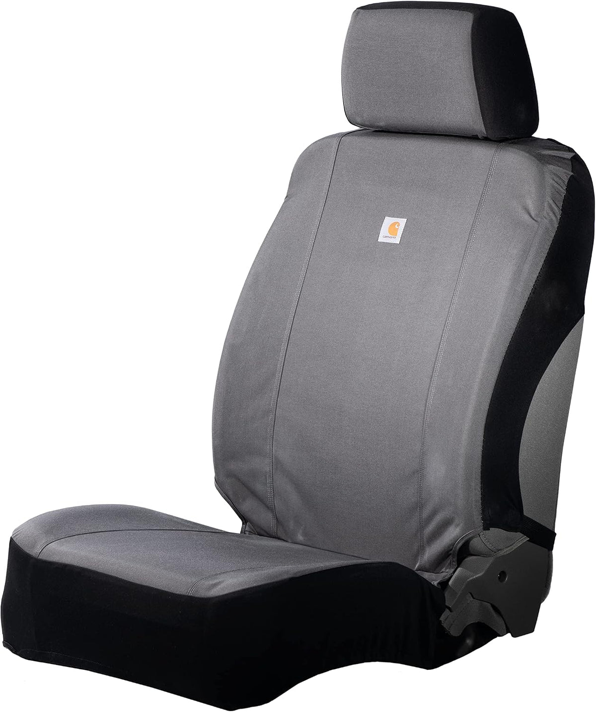 Carhartt Universal Nylon Duck Canvas Bucket Seat Covers + Organizer (Black)