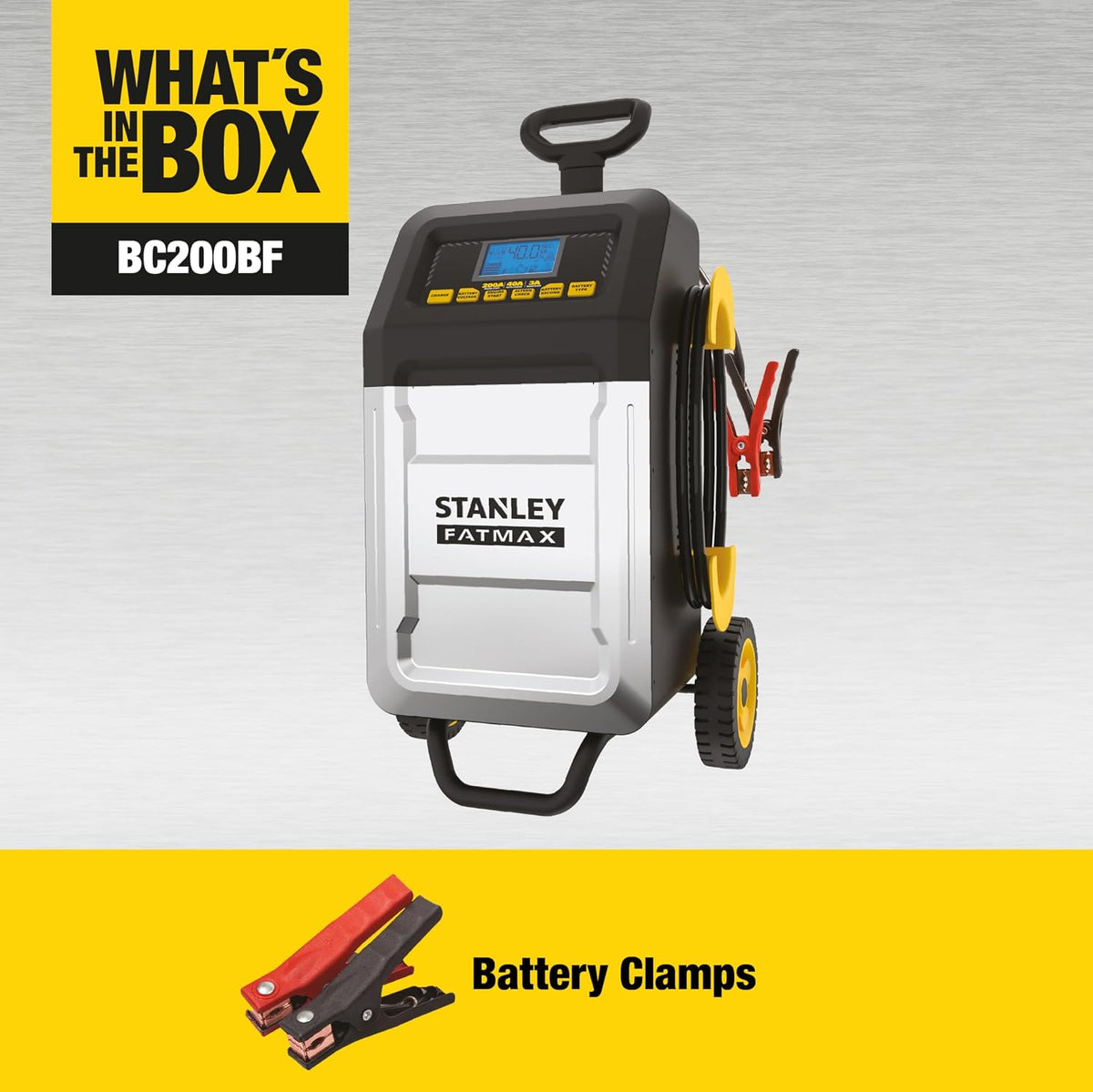 STANLEY BC200F 40 Amp Rolling Battery Charger for Vehicles