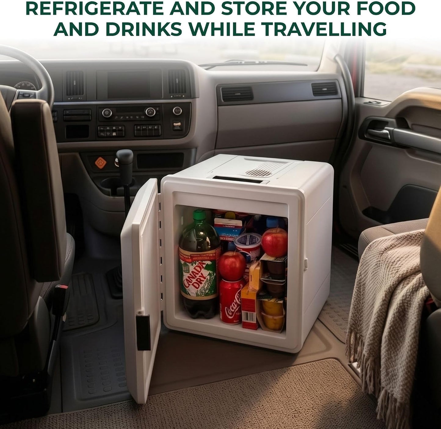 Koolatron 12V Iceless Cooler & Warmer – Portable Electric Cooler / Nevera Portátil Eléctrica for Car Truck Camper Boat, Hard Sided Mini Fridge for Camping Picnic Travel Lunch Food Drinks Office 29 qt