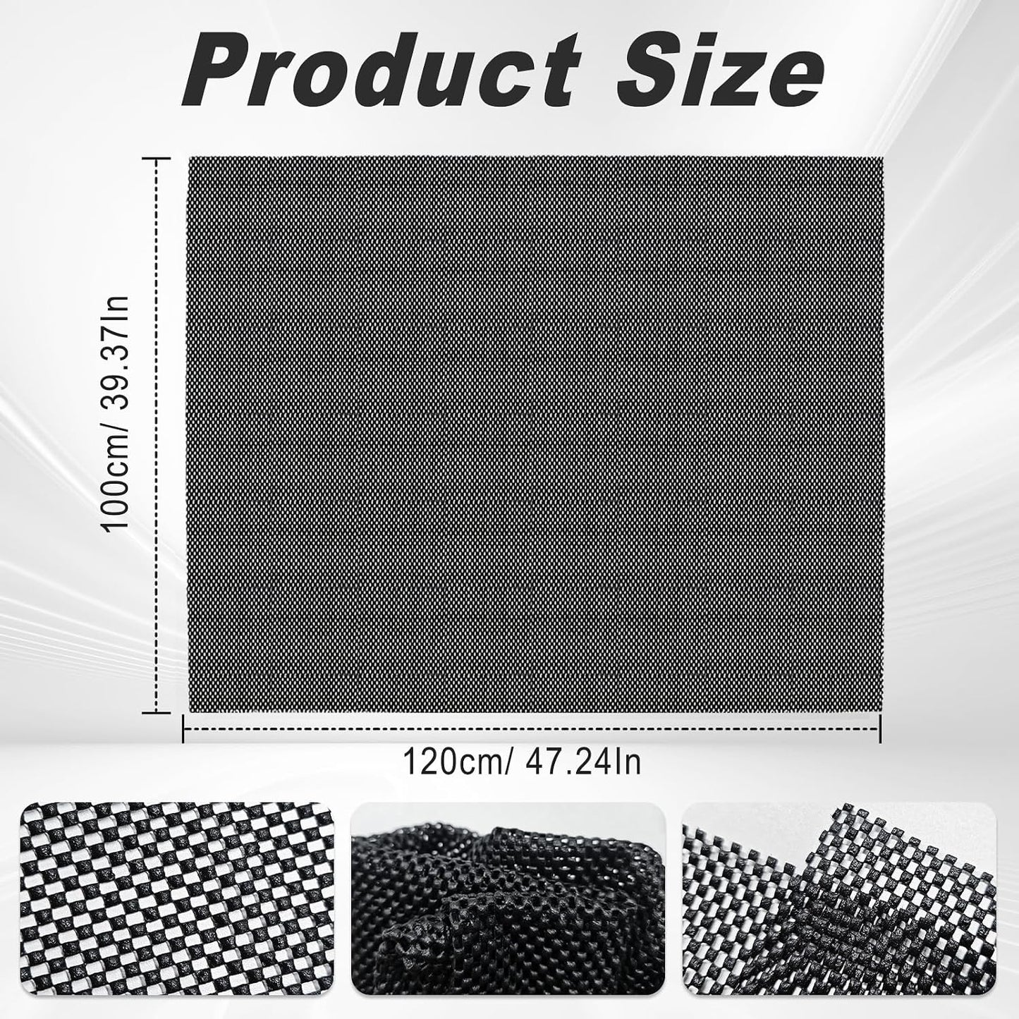 Roof Rack Pads, Universal Non-Slip Car Roof Mat, All Weather Protective Liner for Cargo Bags Protective Mat, Scratch Prevention, Fit Most Vehicles (47.24" x 39.37 ")