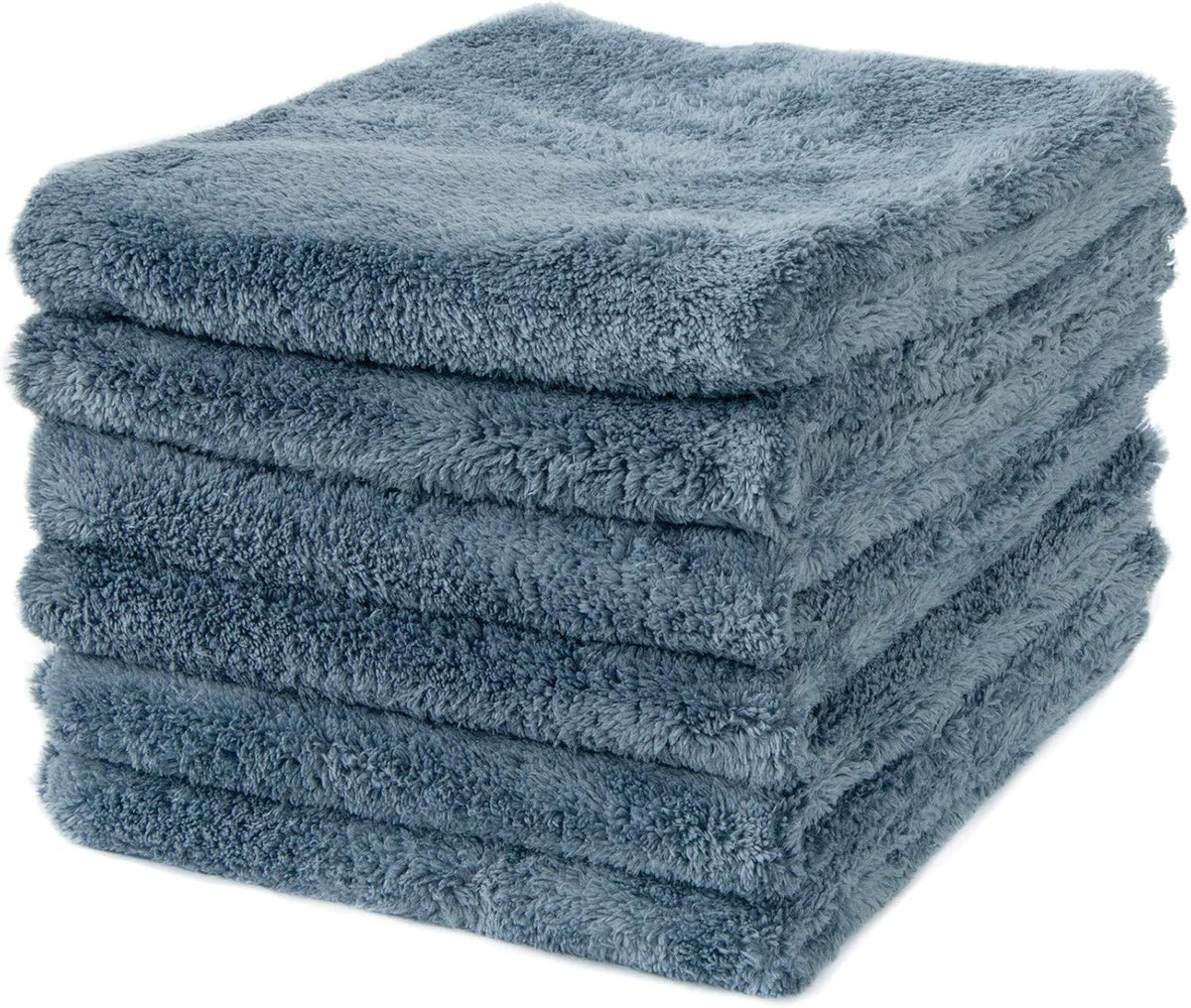 Detailer’s Preference Extra Absorbent Ultra Plush 500GSM Edgeless Microfiber Towels, Car Detailing & Home, Streak-Free, Lint-Free, Scratch-Free, Machine Washable & Reusable, 16x16 Inch, 6-Pack, Orange