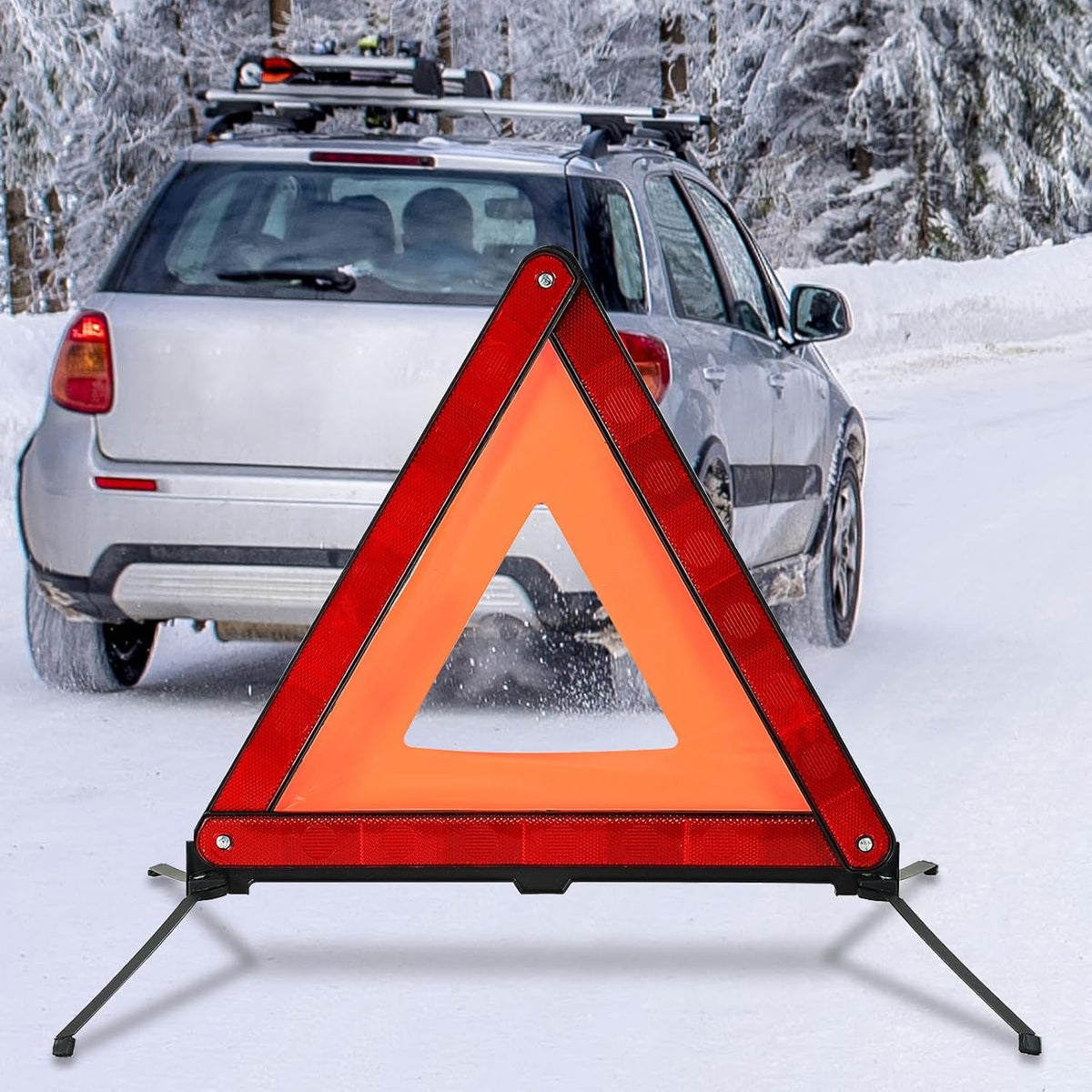 Emergency Warning Triangles 3 Pack Reflective Warning Triangle