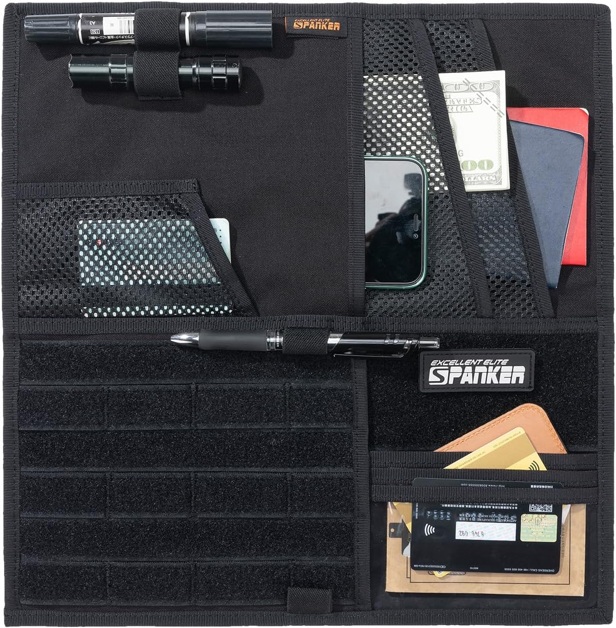 EXCELLENT ELITE SPANKER Tactical Car Visor Panel Organizer