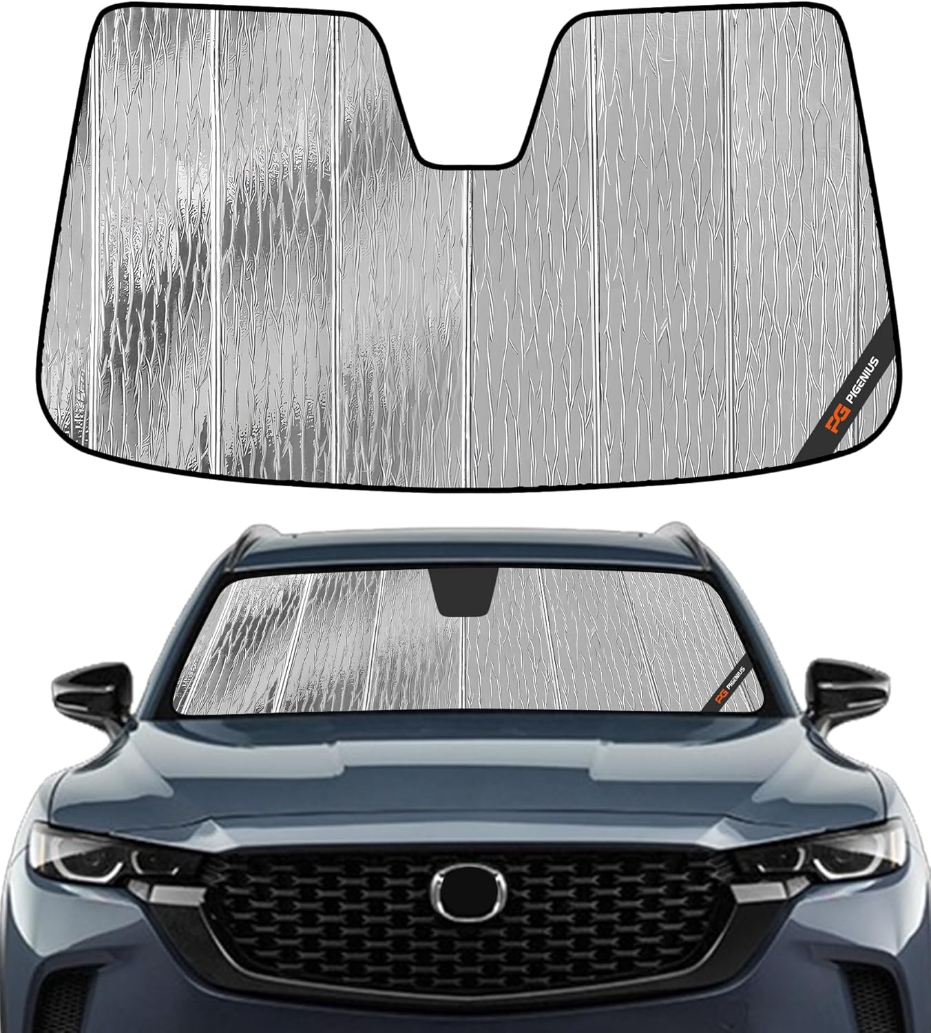 Pigenius Windshield Sunshade for Mazda CX-50 2023-2026 Front Window Sun Shade - AstraGuard
