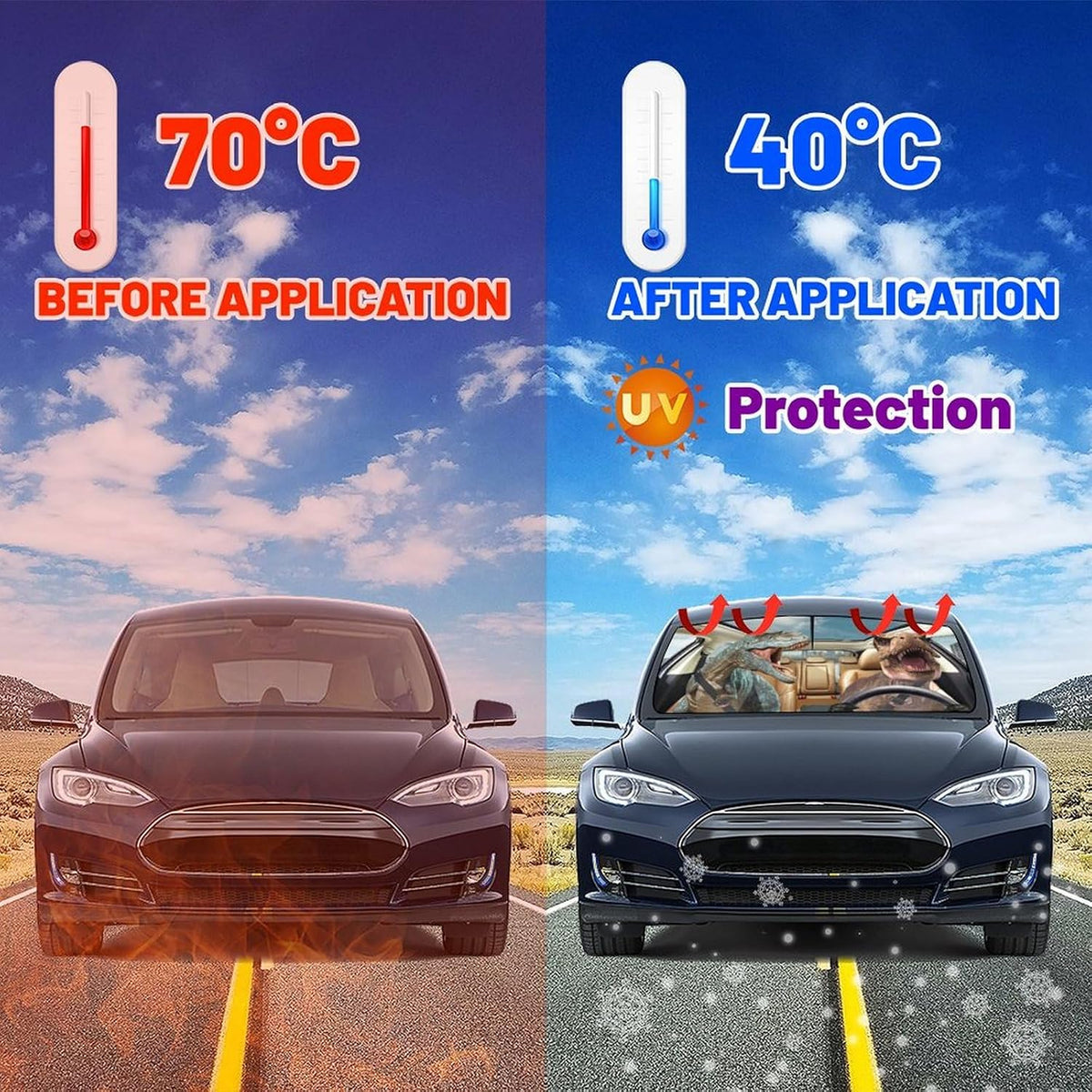 Socira Car Windshield Sun Shade Umbrella Sunshade for Car Windshield
