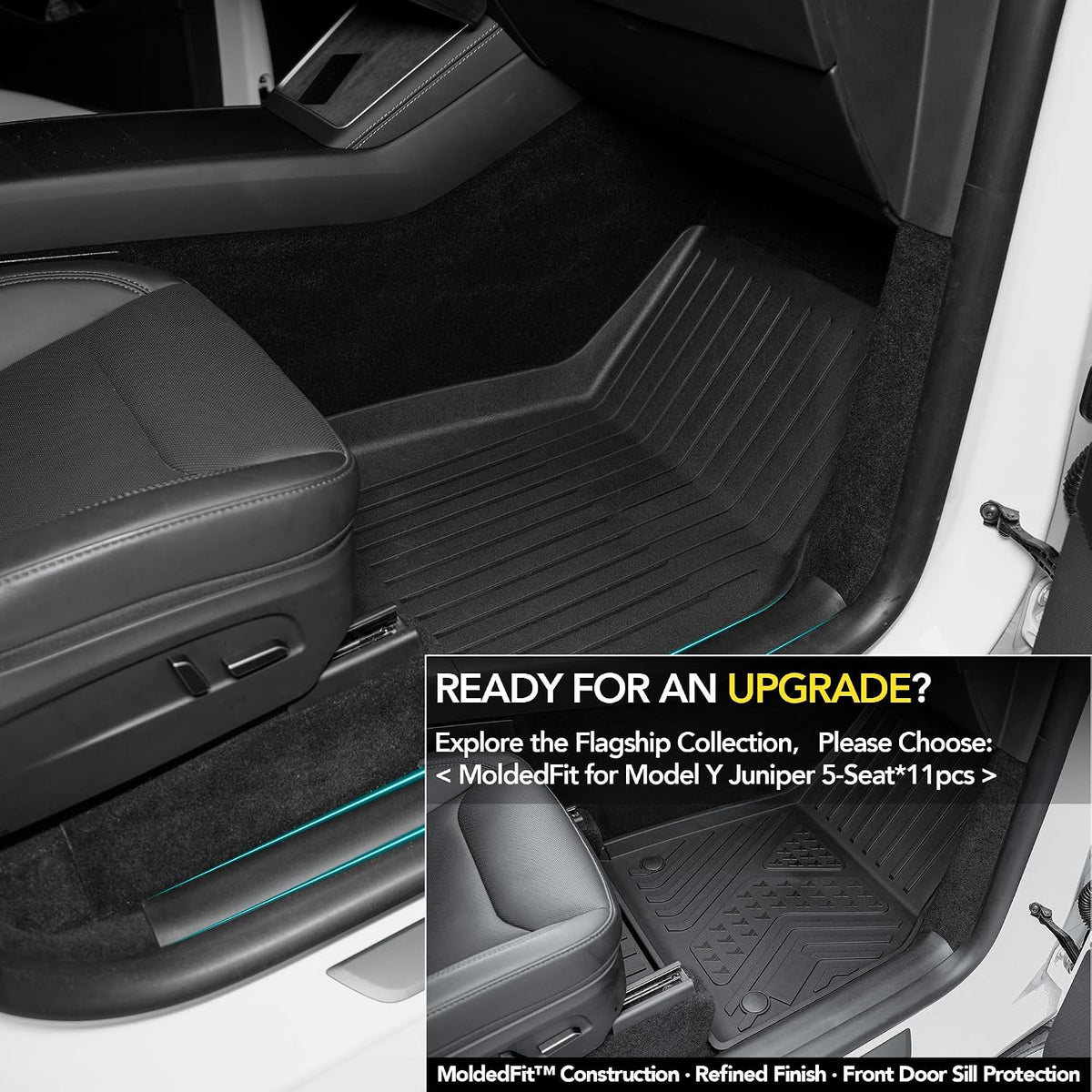 SUPER LINER Tesla Model Y Floor Mats 2025 2026 11-Piece Set TPE Material