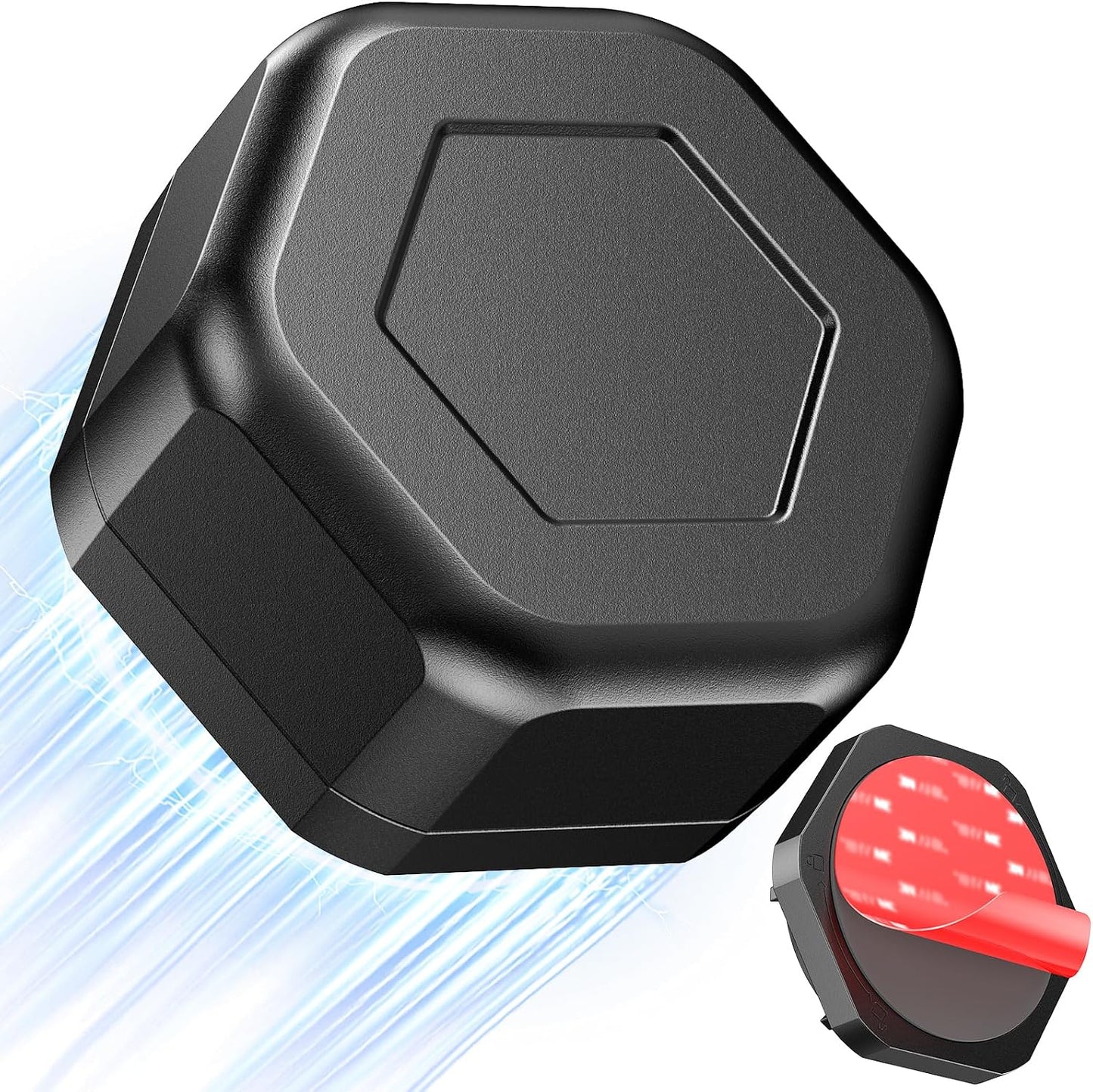 for Airtag Magnetic Case – Tagginnc Powerful Magnet & Discreet Hexagonal Nut Design with Sticky & Non-Slip Base, Waterproof and Durable, Compatible with AirTag for Cars, Trucks & Trailers (Single)