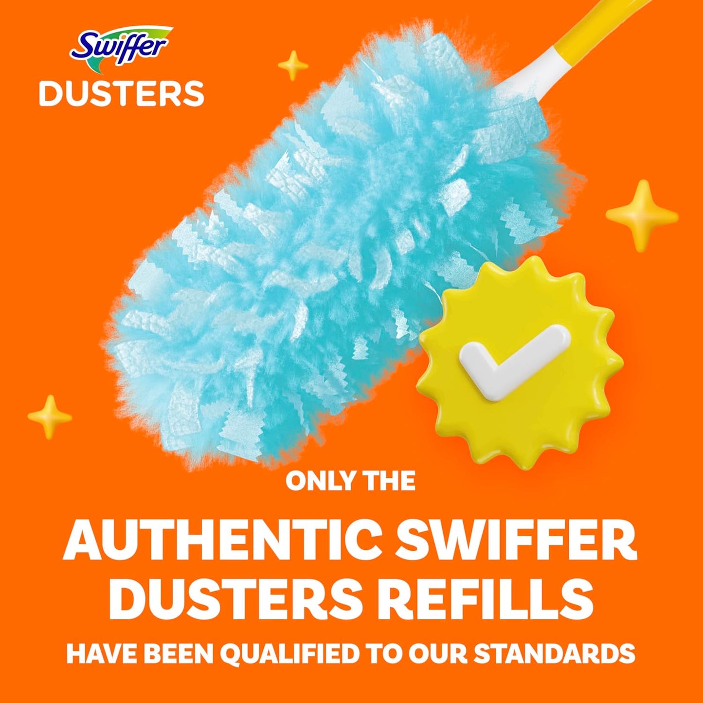 Swiffer Dusters Refill for Cleaning, Made by SWIFFER, Feather &amp; Microfiber Duster Disposable Alternative, for Dusting Furniture, Blinds, Ceiling Fans, Walls, Helps Remove Allergens, Unscented, 18ct