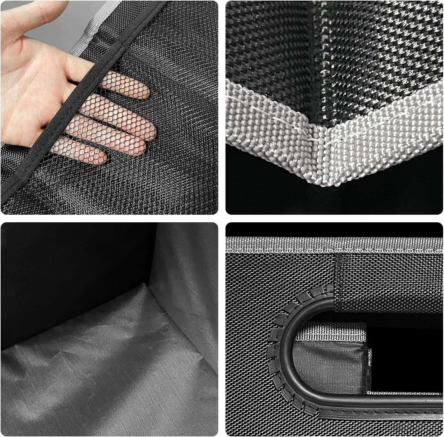 Car Trunk Organizer Foldable Storage Box Cargo Container for Subaru (White) | Collapsible Car Trunk Cargo Organizer SUV Interior Accessorie for Subaru Outback Crosstrek Forester Ascent Impreza WRX Legacy