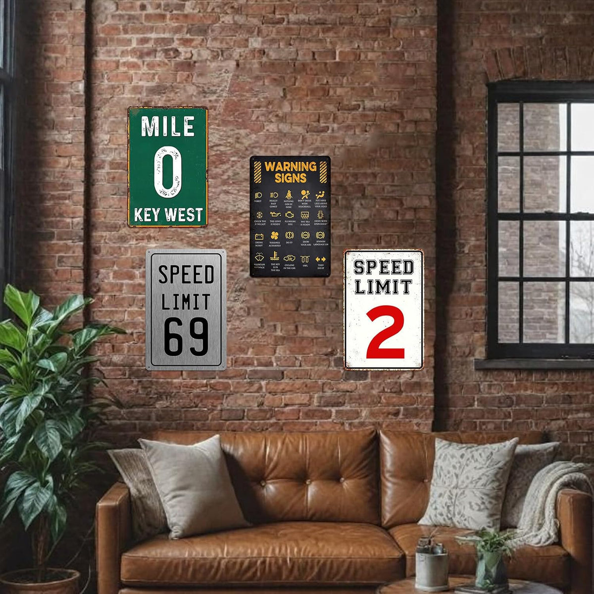 Fast Birthday Decorations Speed Limit Sign Funny Metal Tin Signs Vintage Cars Party Decorations Car Bedroom Decor For Boys 8x12 Inch