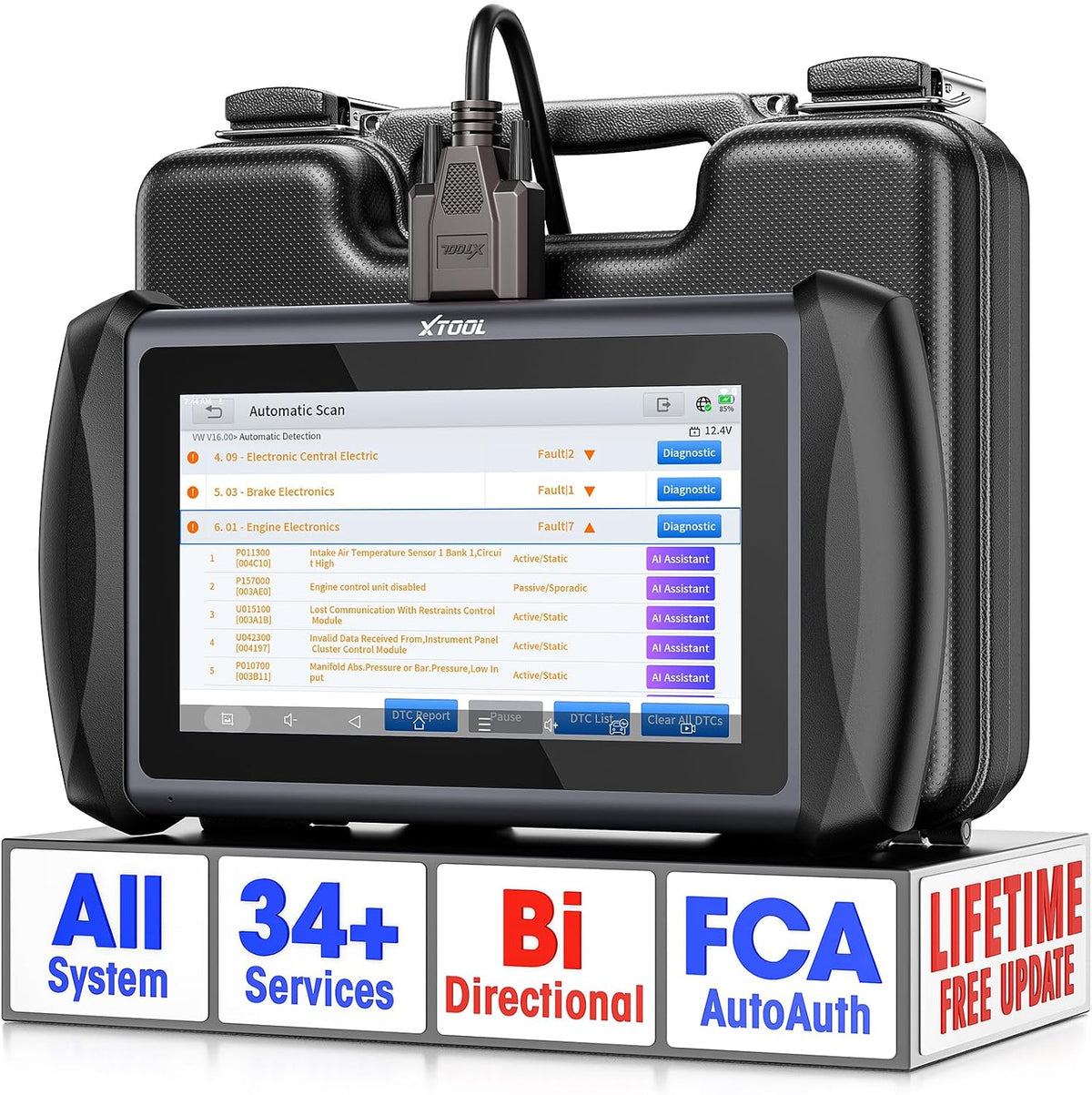 XTOOL IP616 Bidirectional Scan Tool, Full Systems OBD2 Scanner, 34+ Resets