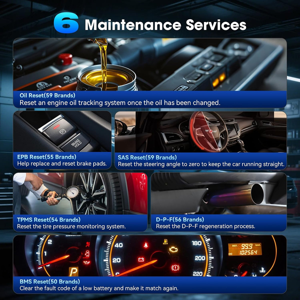 All Systems Bi-Directional Diagnostic Scan Tools MA200 Plus Code Reader for 10000+ Car Models 6 Services Live Data Battery Test Full OBD2 Scanner Lifetime Free Upgrade AutoVIN CAN FD