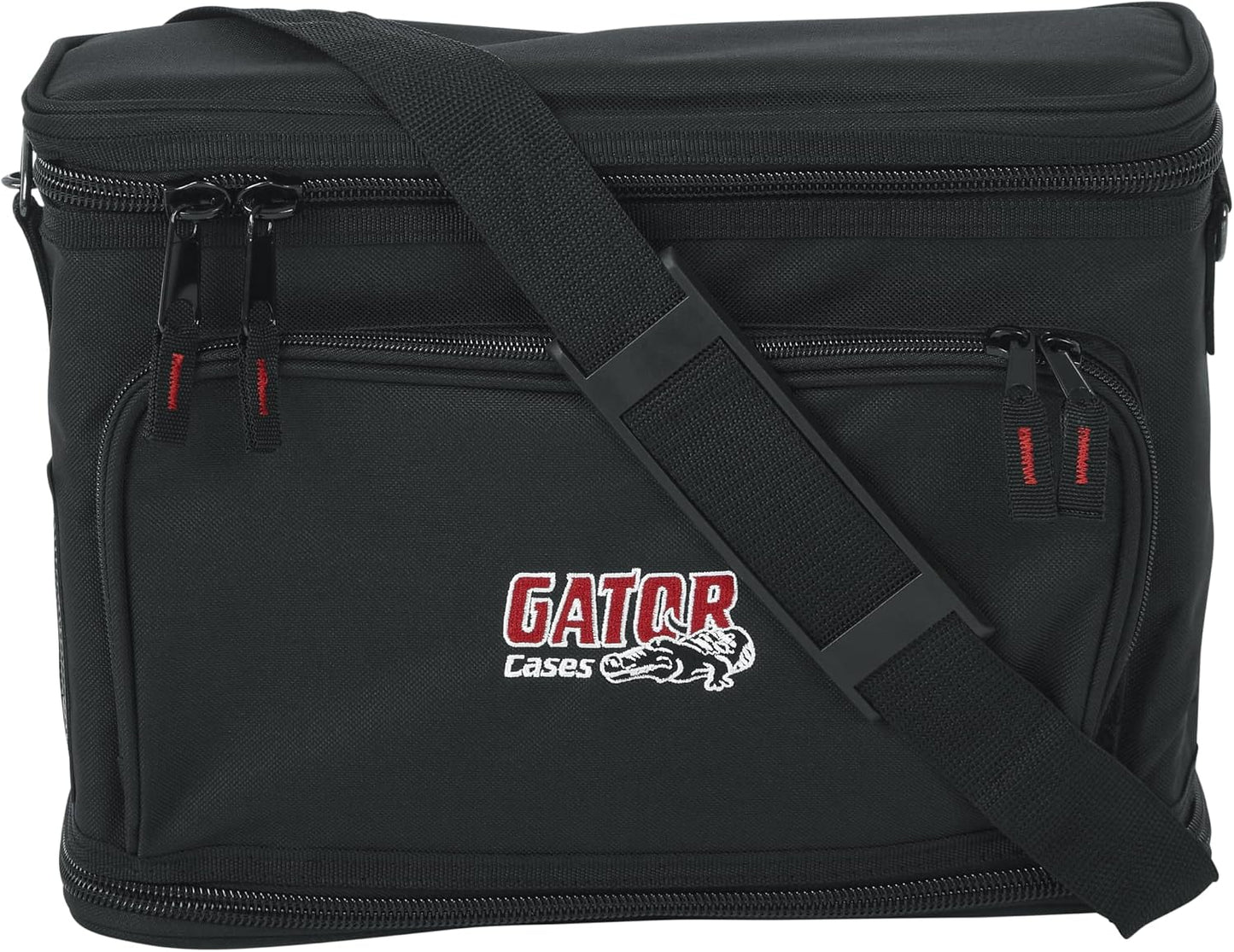 Gator Cases Padded Nylon Carry Bag for Single Wireless Microphone System, Live-in Style Holds Reciever, Body Pack, and Microphone with Antenna Access (GM-1W)
