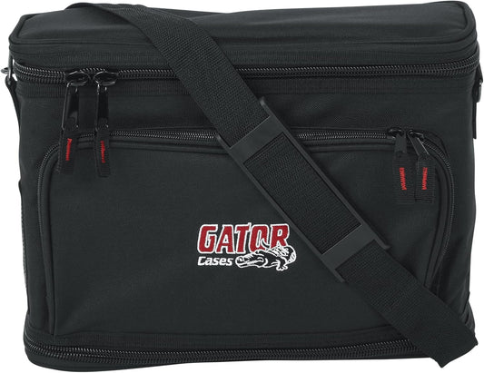 Gator Cases Padded Nylon Carry Bag for Single Wireless Microphone System, Live-in Style Holds Reciever, Body Pack, and Microphone with Antenna Access (GM-1W)