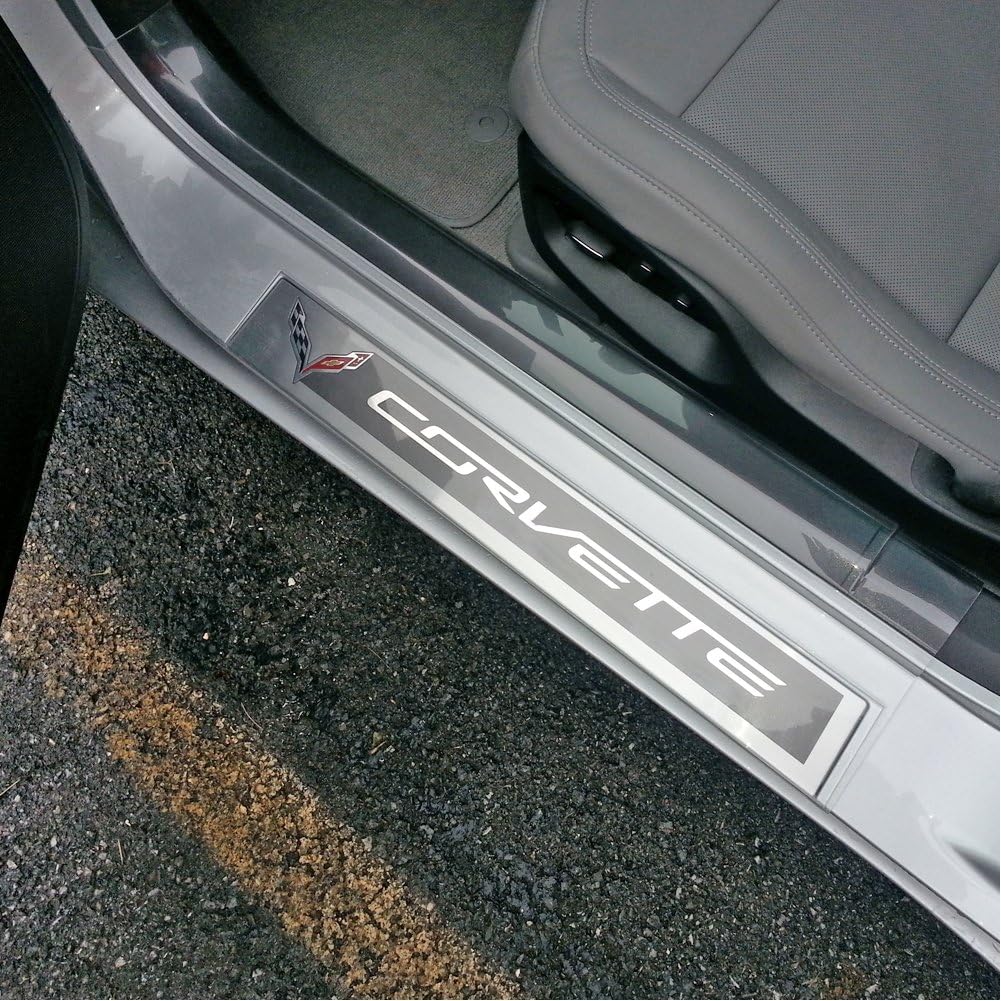 Corvette Clear Door Sill Protectors : C7 Stingray, Z51, Z06 (Clear)