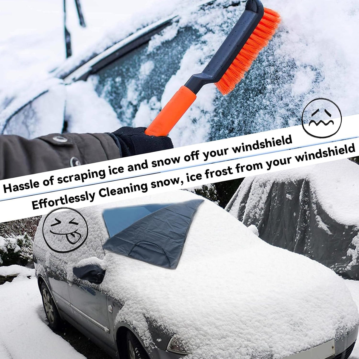 Windshield Cover for Ice and Snow for 2022-2026 Nissan Frontier