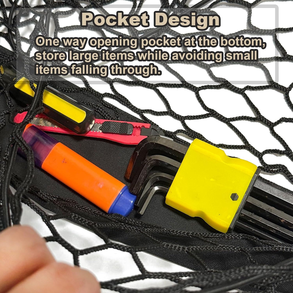 Cargo Net for All-New Toyota RAV4 2026 Accessories Rear Trunk Cargo Net Stretchable Organizer Elastic Mesh Net Compatible with Toyota RAV4 Accessories