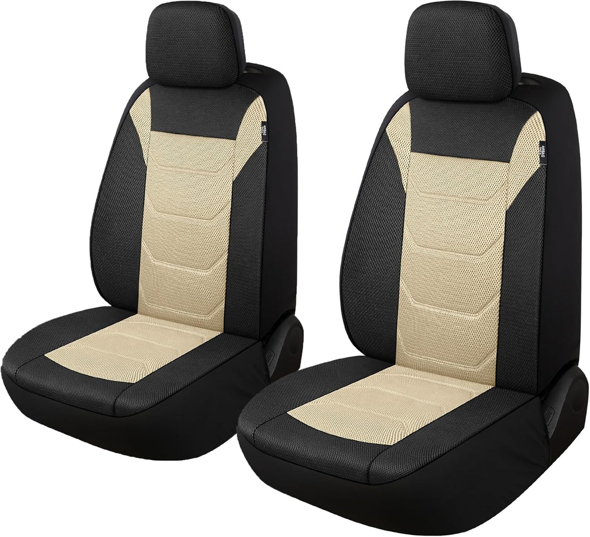 Pariiaotin 3D Air Mesh Car Seat Cover Full Set Washable and Breathable Premium Cloth Automotive Vehicle Seat Covers for Cars Interior, Universal Fit for Most Cars, Sedan, Truck, SUV(Black/Blue)