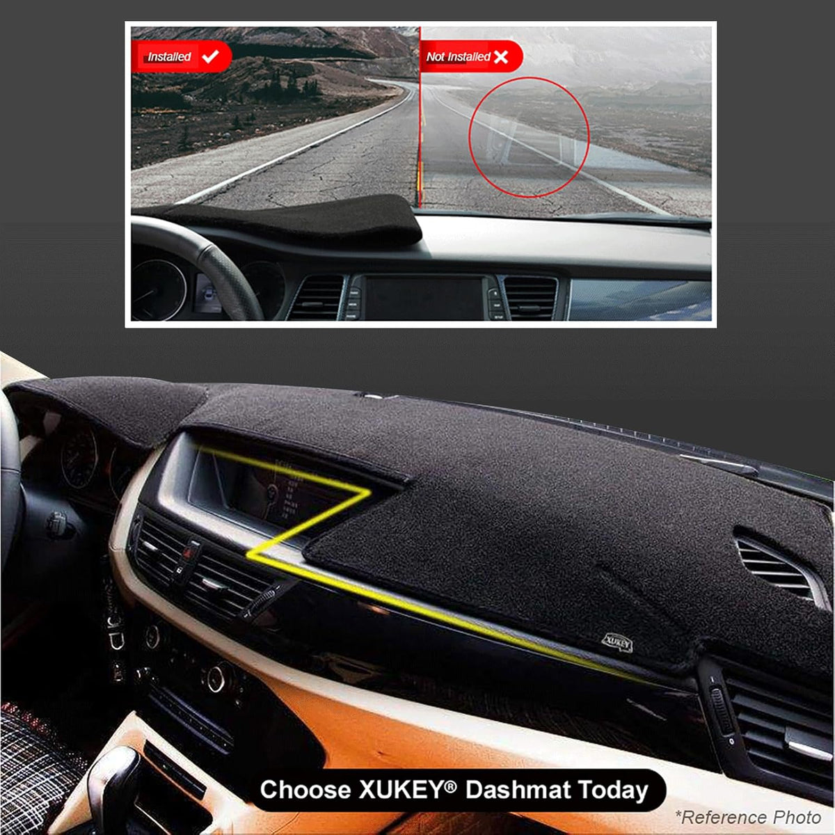 XUKEY Dash Cover for Subaru Forester 2025-2026, UV Protection