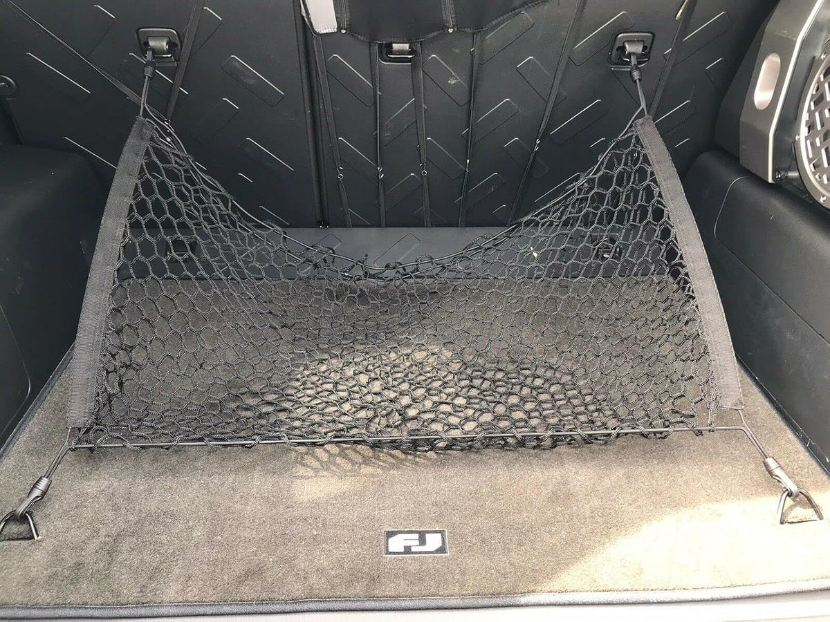 Rear Trunk Organizer Cargo Net for Toyota FJ Cruiser 2007-2014 – Envelope Style Cargo Net for SUV - Premium Mesh Elastic Car Trunk Organizer – Compatible with Toyota FJ Cruiser