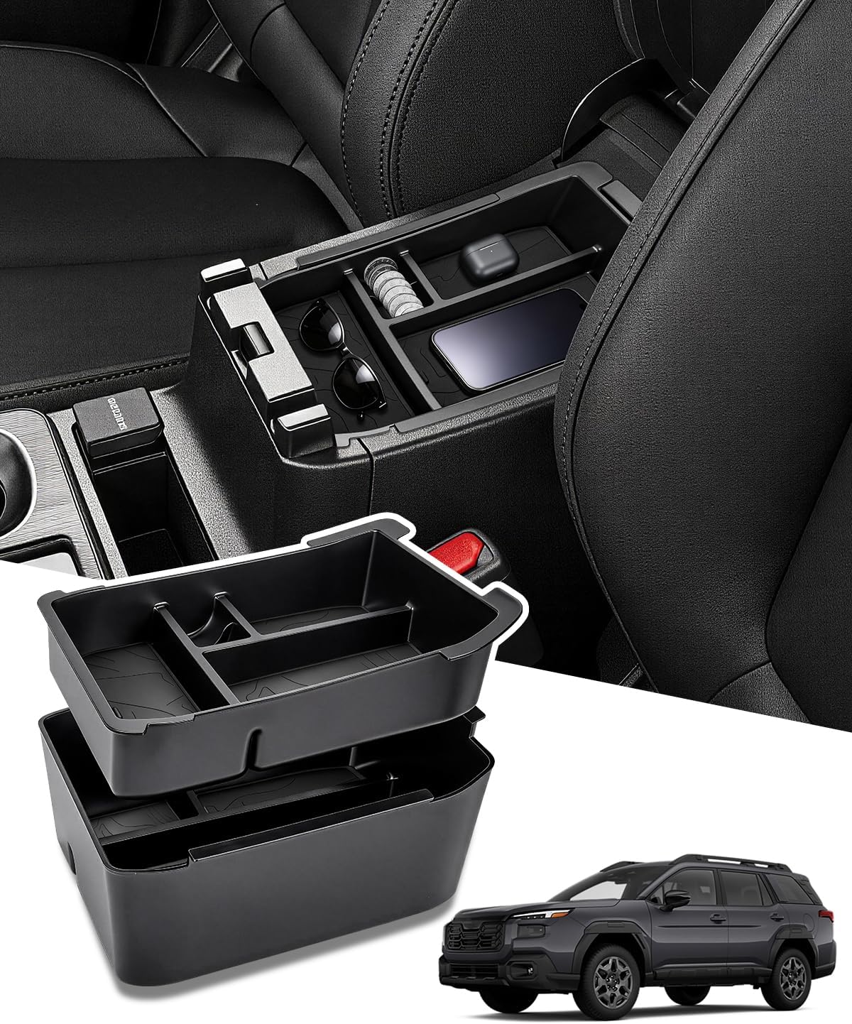 2Packs for 2026 Subaru Outback Center Console Organizer