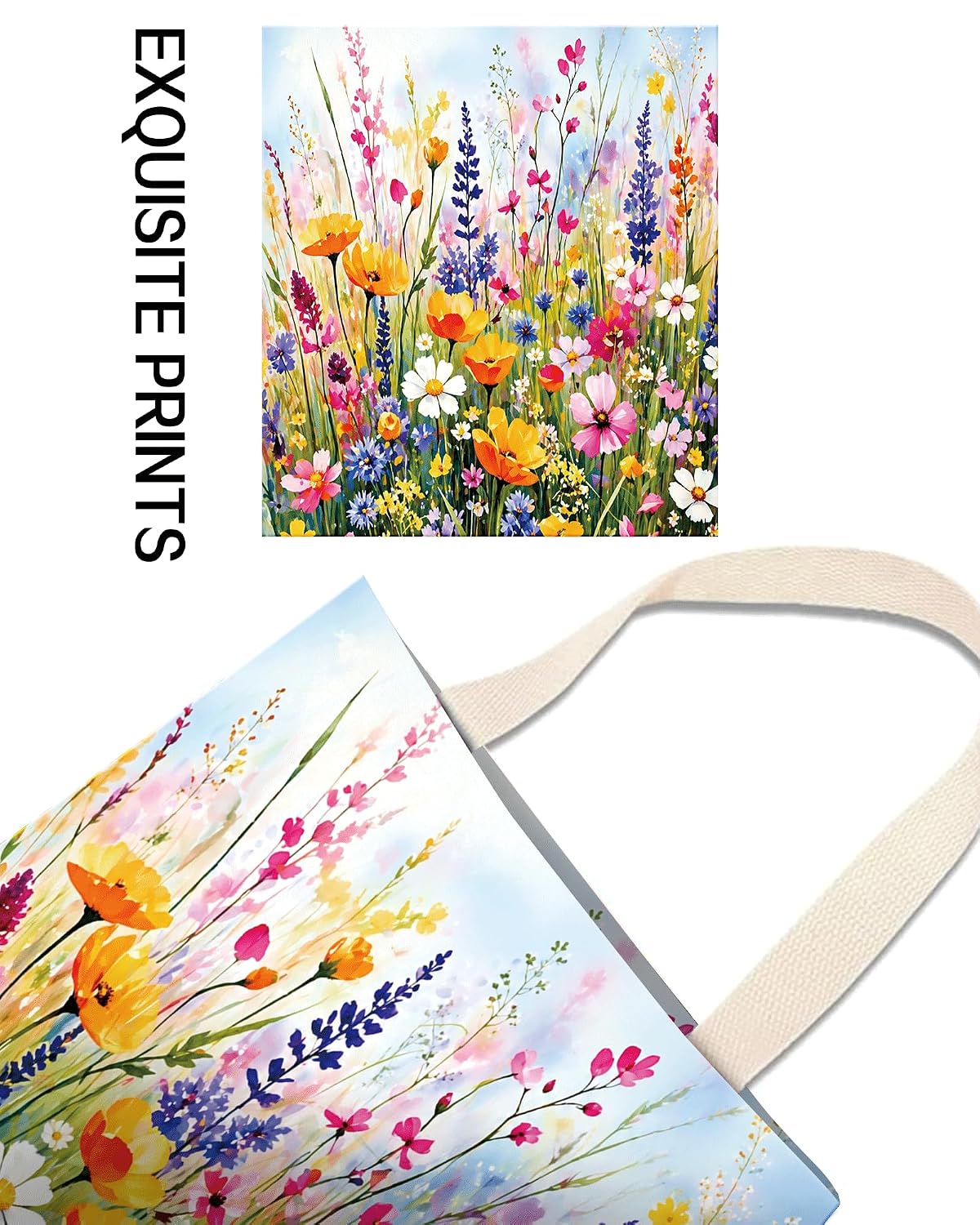 Car Trash Can, Durable Hanging Car Trash Garbage Bag, Cute Automotive Garbage Cans Organizer, Cute Colorful Wildflowers