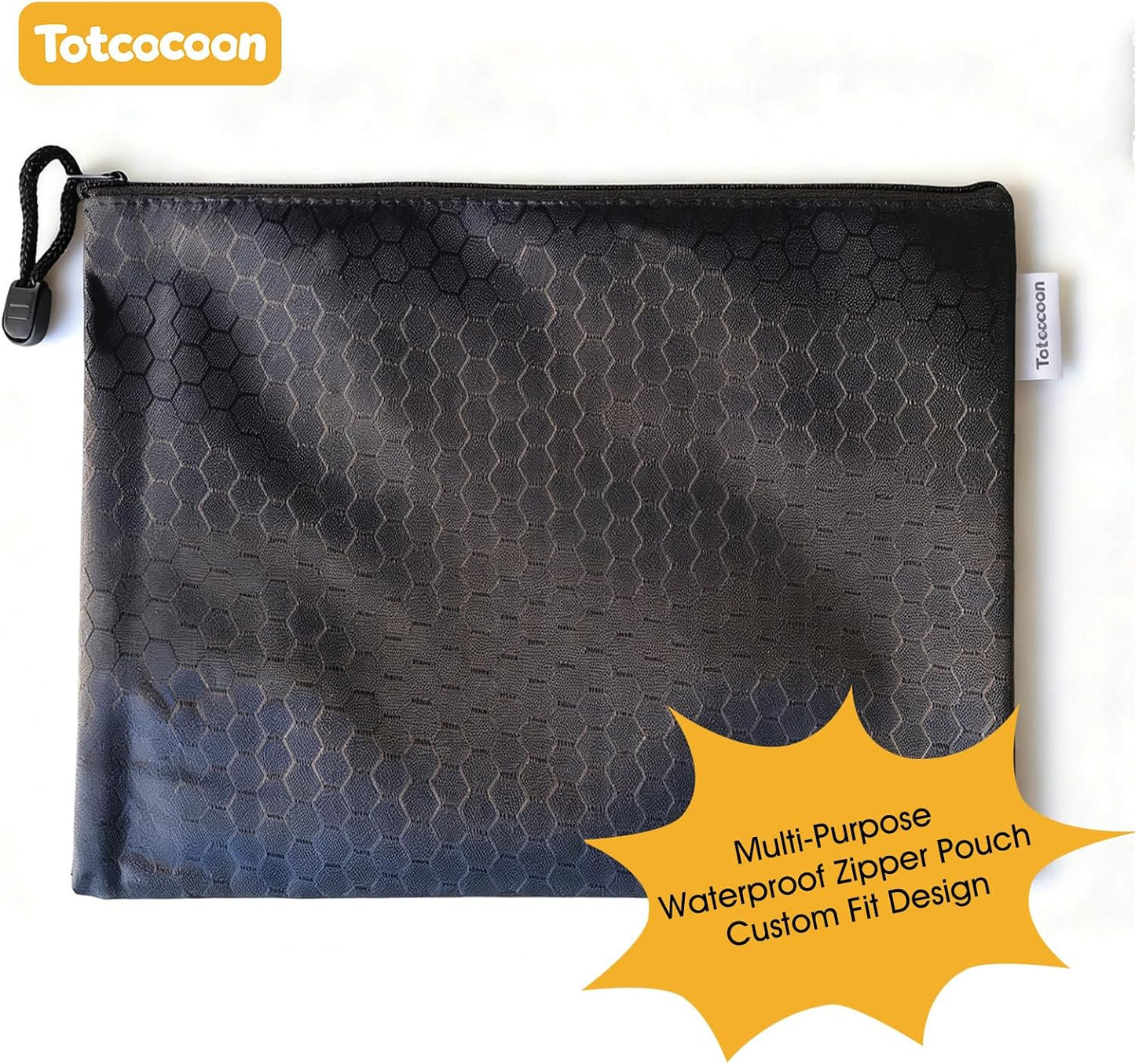 Car Back Seat Protector, 2-Pack Black Waterproof Kick Mats with Custom Storage Pockets, Universal Fit 600D Oxford Fabric Backseat Covers, X-Large Size with Zipper Storage Bag