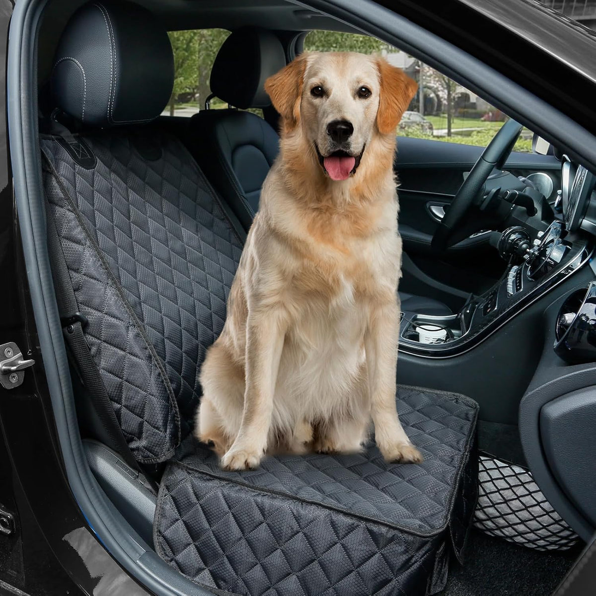 PETICON Waterproof Front Seat Car Cover, Full Protection Dog Car Seat Cover