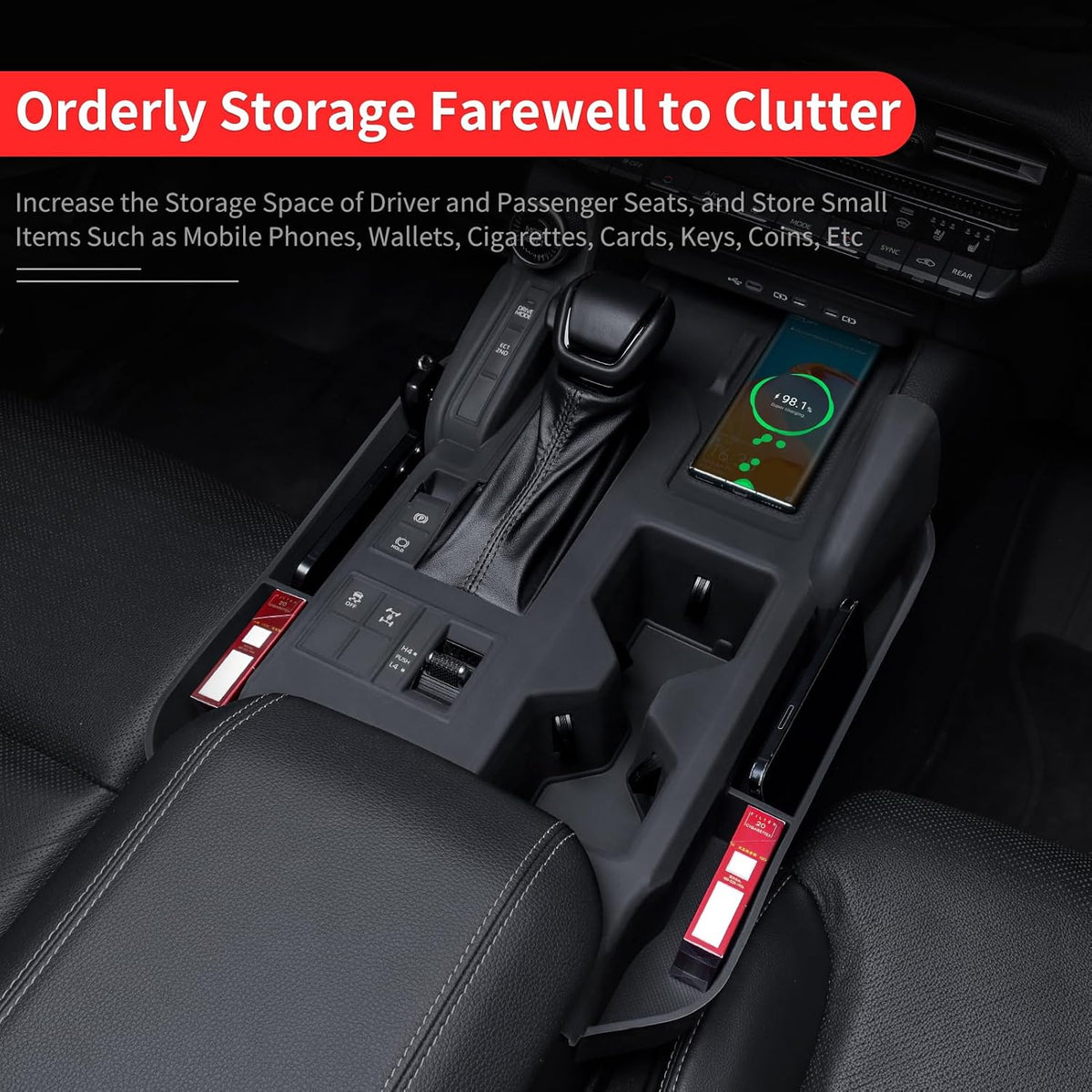 Central Control Silicone Storage Box for 2024-2027 Toyota Land Cruiser 250