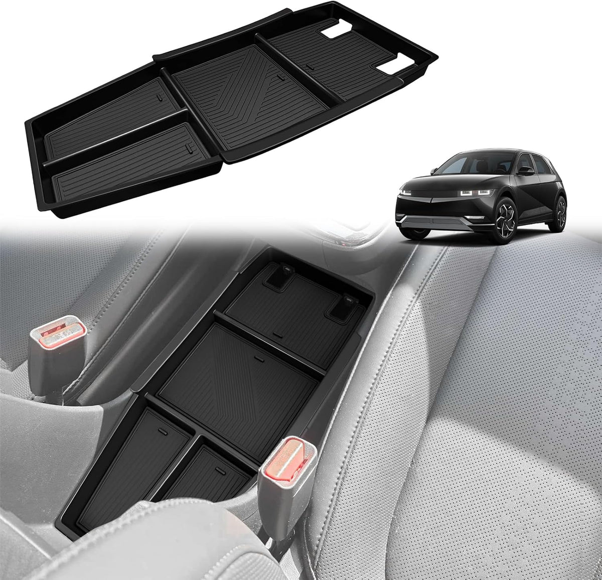 BestEvMod Armrest Storage Box for 2022-2026 Hyundai Ioniq 5 (V2)