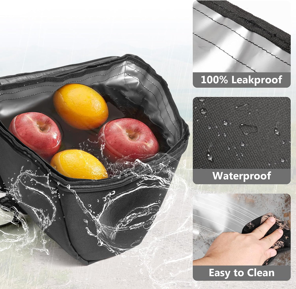 Front Trunk Luggage Bag Cooler Bag Bundles with Removable 5 Mesh Pockets Frunk Lid Organizer Bag For Can-Am Spyder F3 F3-S F3-T F3-L 2015+ Models Accessories