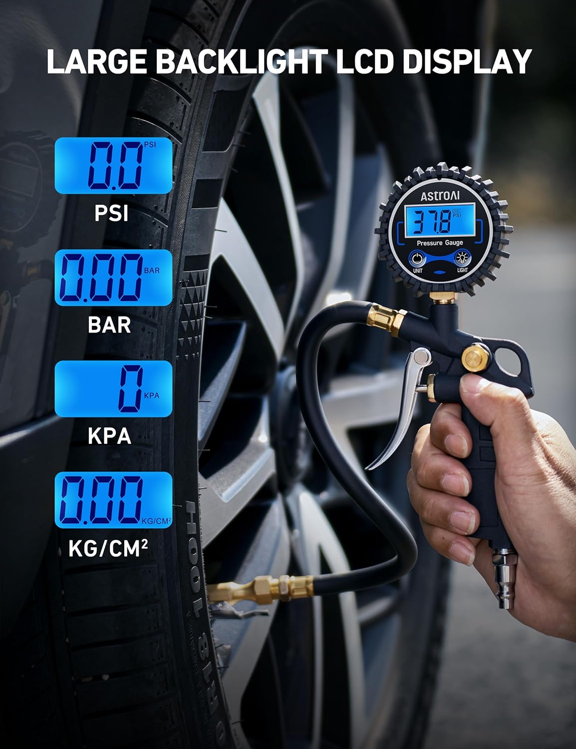 AstroAI Digital Tire Pressure Gauge with Inflator