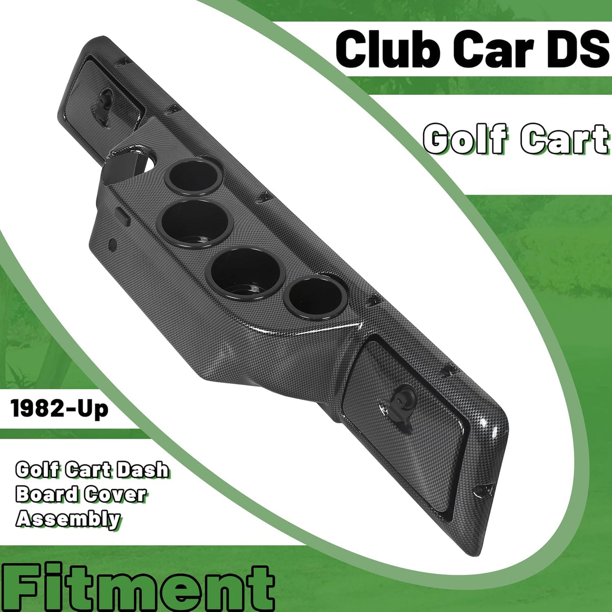 ECOTRIC Dashboard Cover Compatible with 1982-Up Club Car DS Golf Cart