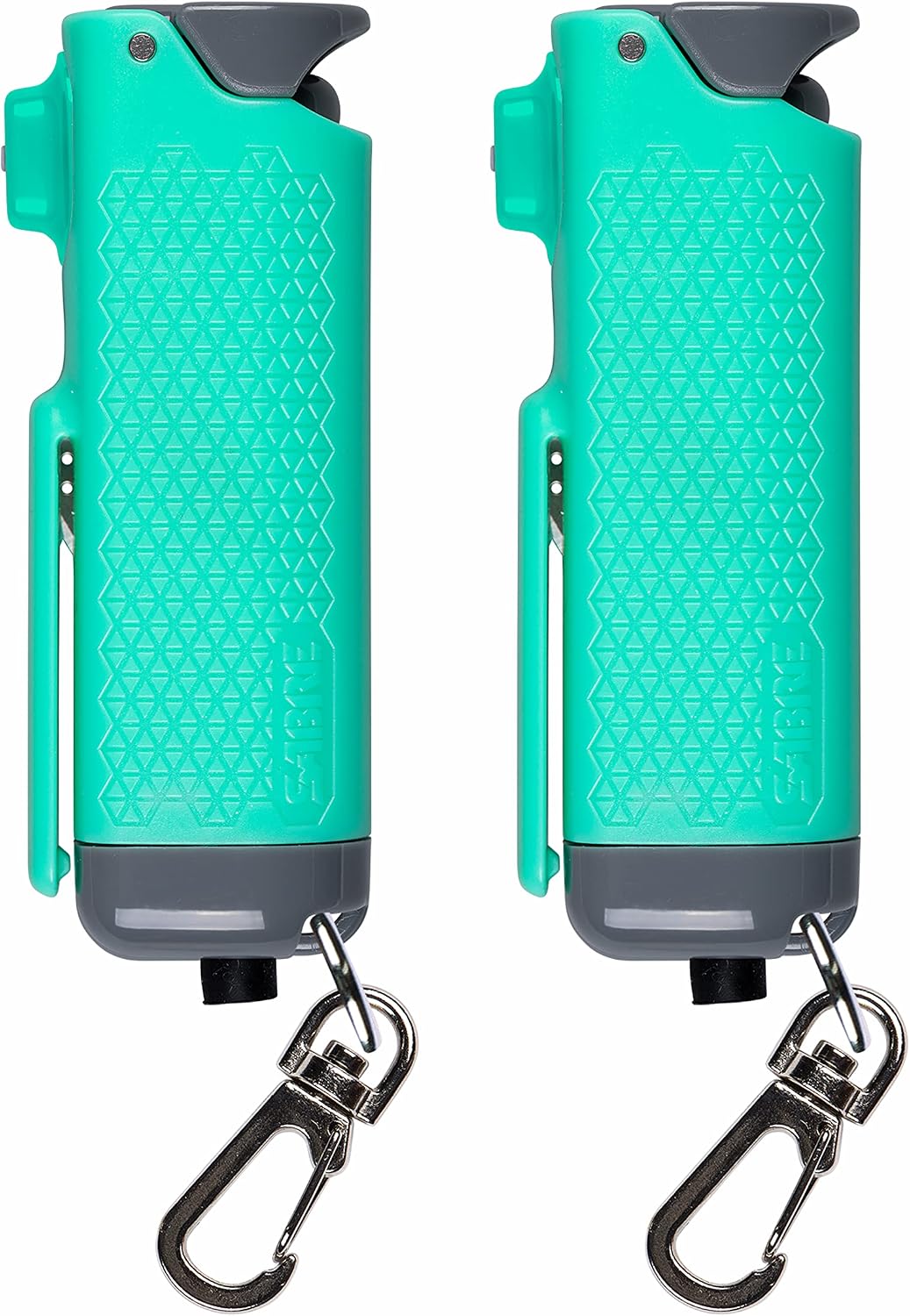 SABRE Auto Safe Escape Pepper Gel Spray with Seat Belt Cutter & Window Glass Breaker for Automotive Safety - Max Strength, Fast Flip-Top Safety, Snap-Clip Keychain, 10 Sec. Spray Time, 0.54 fl oz