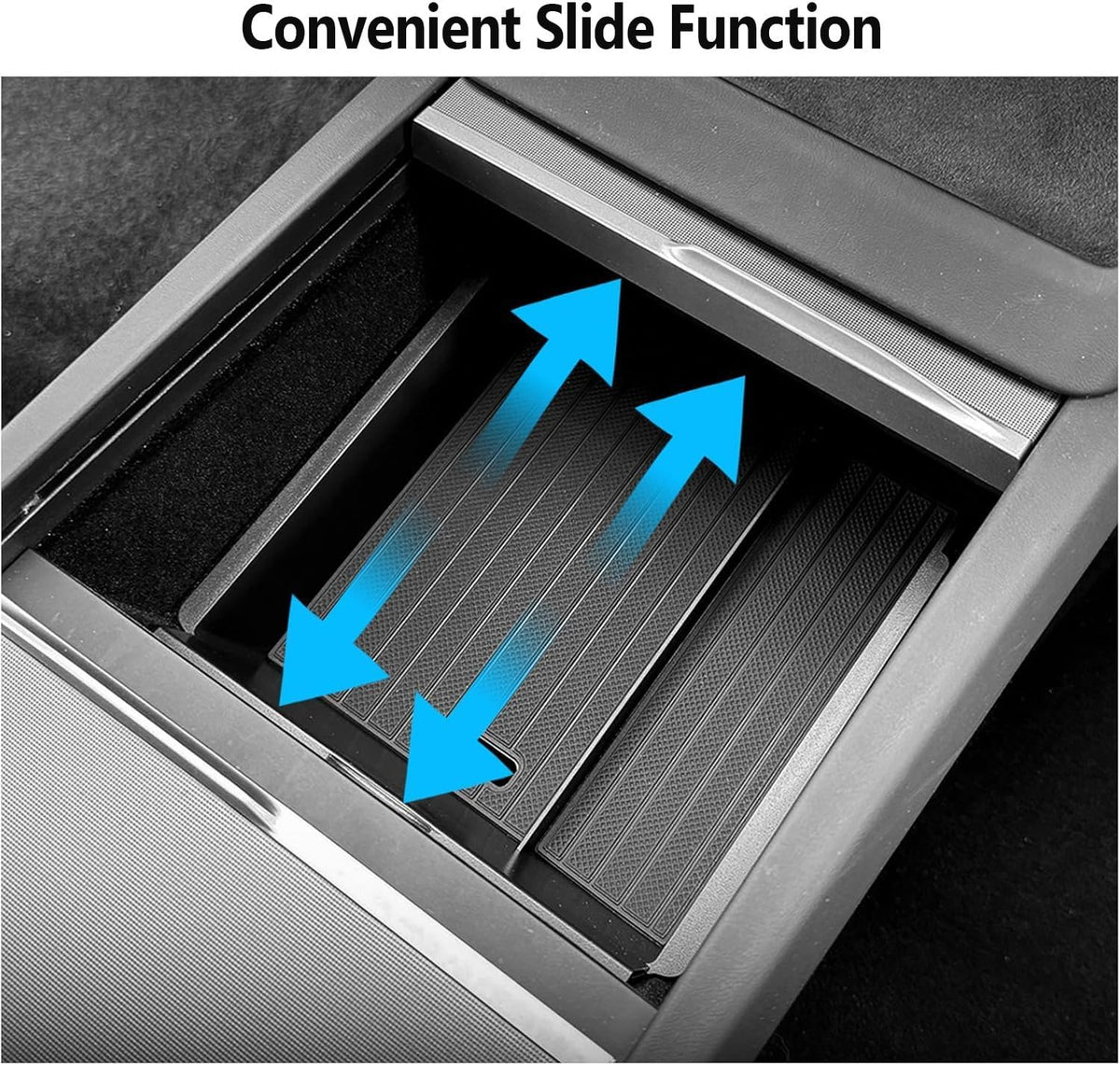 5pcs Center Console Organizer Tray for Tesla Model 3 Highland Model Y Juniper Model Y L 2025 2026 Accessories Storage Tray Armrest Tray Insert Cup Holder Hidden Compartment Storage