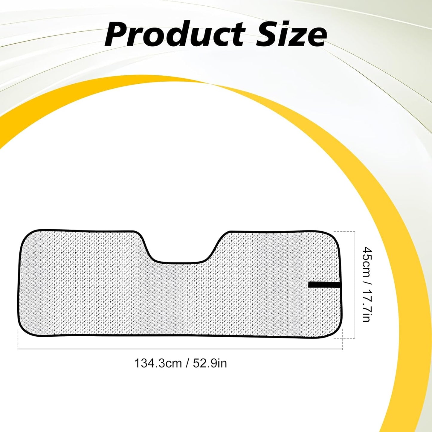 Front Windshield Sun Shade for Jeep Wrangler JL 2018-2025 & Gladiator 2020-2025 - UV Blocking, Heat Reduction, Self-Rolling Storage