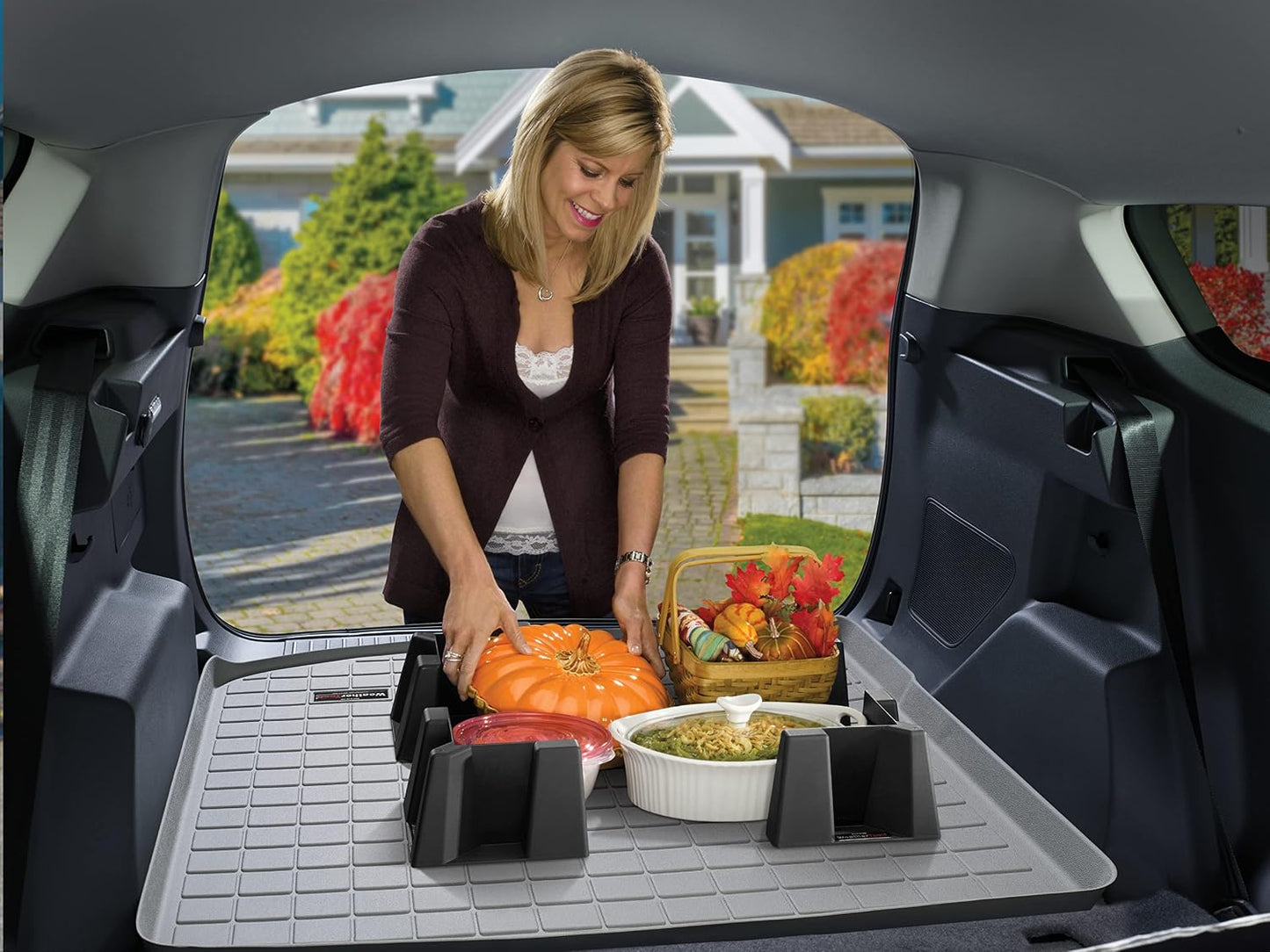 WeatherTech CargoTech – Automotive Trunk Organizer, Trunk Divider, Cargo Containment System for Car, SUV Trunk
