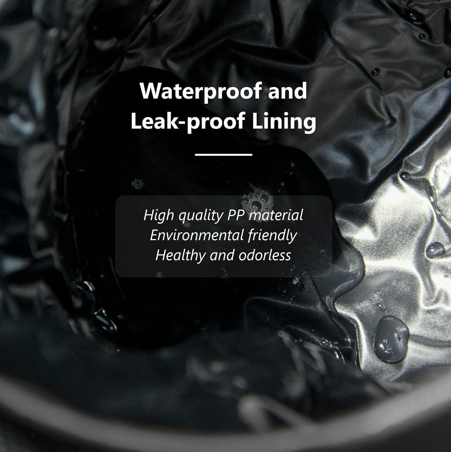 Car Trash Can Foldable PU Leather Car Garbage Can Waterproof Portable Multifunctional Car Accessories Interior Trash Bin Hanging for Headrest Black