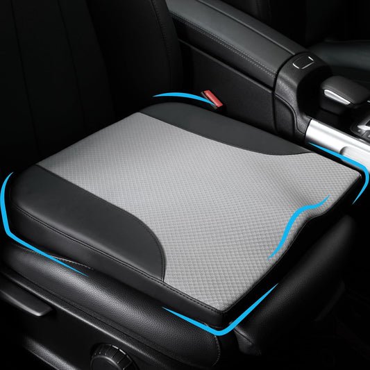 Allaboutsla Car Seat Cushion, Car Seat Cushions for Long Driving | Comfortable Memory Foam Driver Seat Cushion, Automotive Seat Cushions, Butt Pillow for Car,Truck, Office Chair, B&G