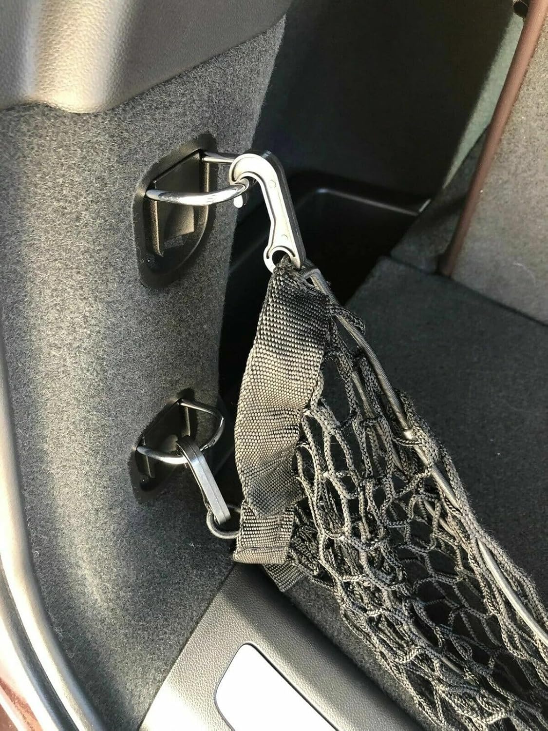Rear Trunk Organizer Cargo Net for Cadillac XT6 2020–2025 — Envelope Style Cargo Net for SUV—Premium Mesh Elastic Car Trunk Organizer Vehicle Carrier Storage—Compatible with Caddy XT6