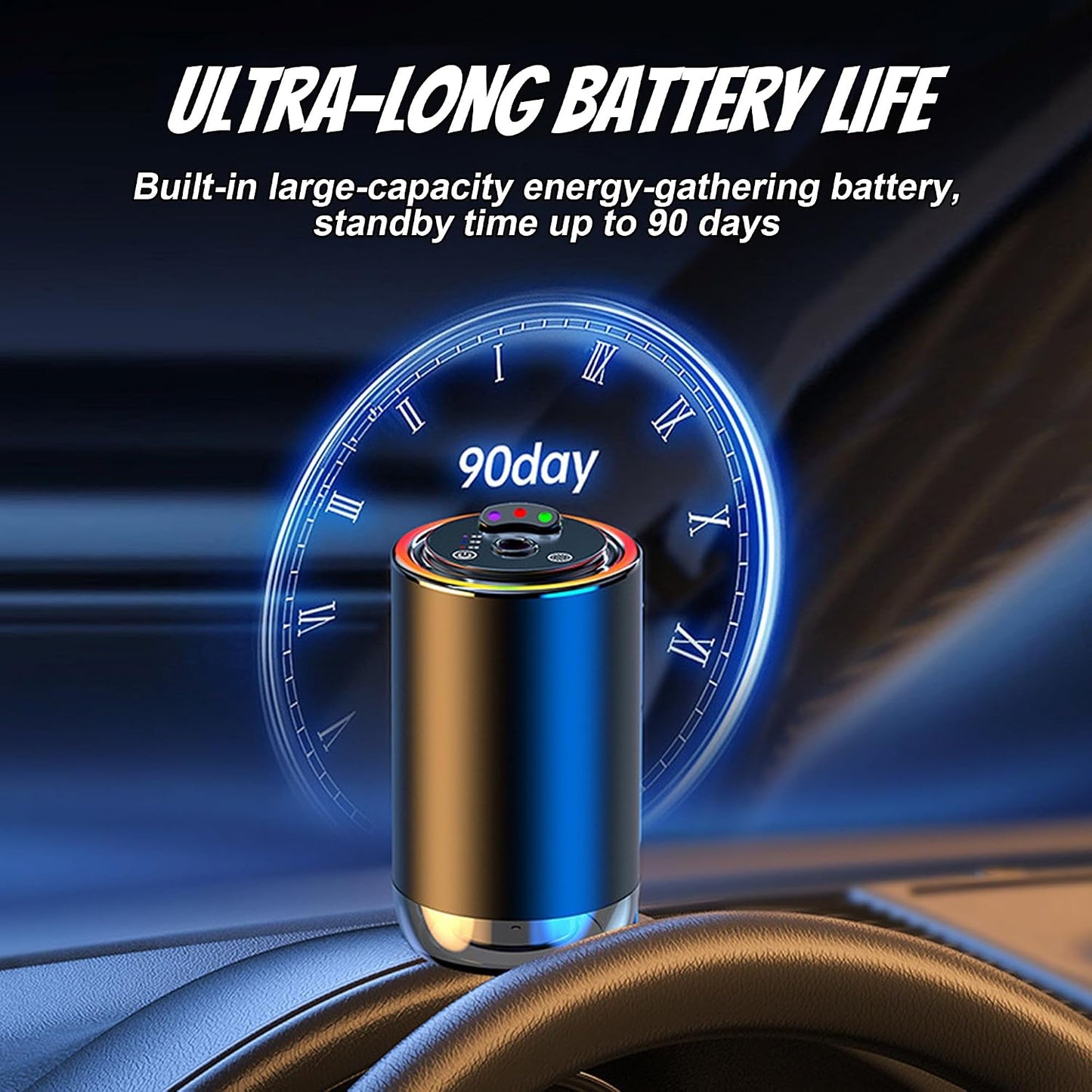 Smart Car Air Freshener, Car Air Freshener Diffuser with 3 Color Starry Sky Projection, Cars Scent Diffuser with RGB Music Syncing Light, 3 Mode Adjustable, Auto On/Off Cars Diffuser, 50ml Cologne