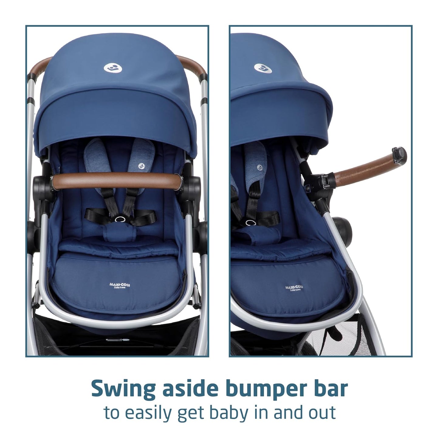 Maxi-Cosi Zelia 2 Luxe 5-in-1 Modular Travel System, New Hope Navy