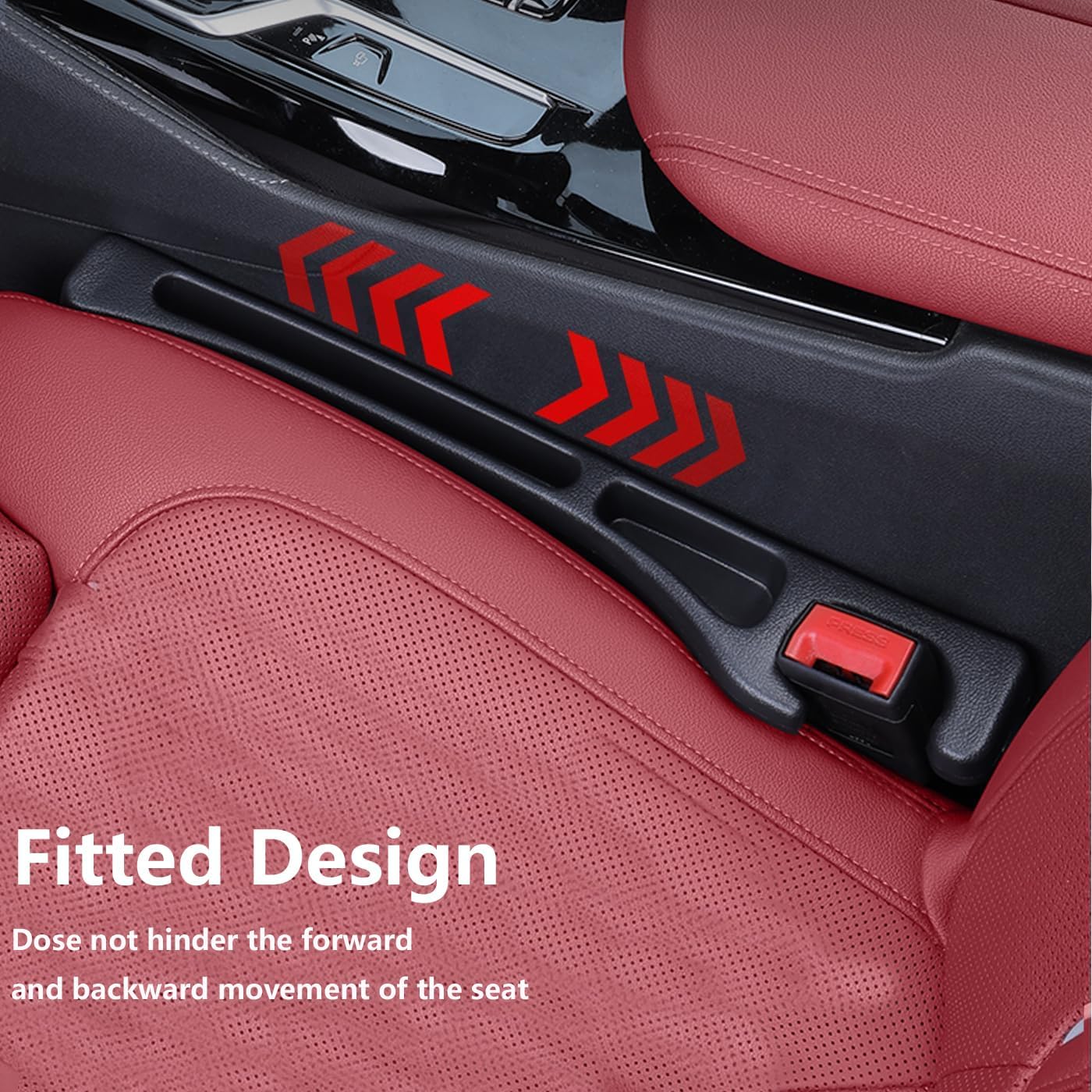2Pcs Car Seat Gap Filler Organizer Compatible with BMW X1 X3 X5, 2Pcs Soft Foam Seat Side Gap Filler with Storage Avoids Things Falling, Fill the Gap Between Seat and Console