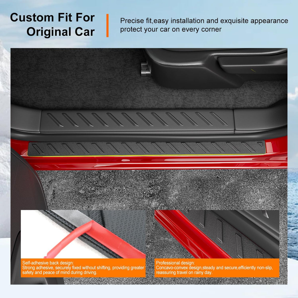 powoq Door Sill Protector Compatible with 2023-2026 Chevy Colorado