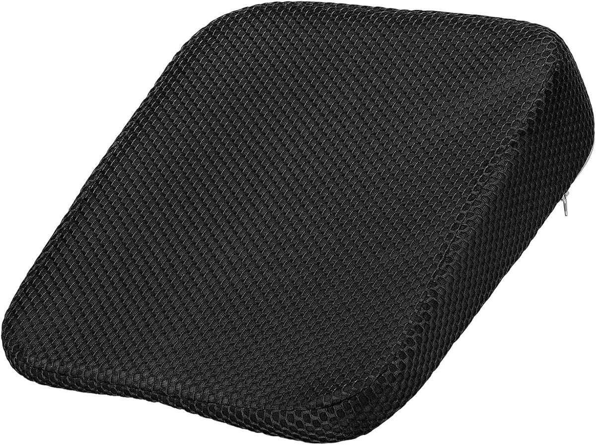 HARFINGTON Seat Cushion 3.94" Thick Comfort Memory Foam Office Chair Cushion with Non Slip Bottom for Car Seat Driver, Black