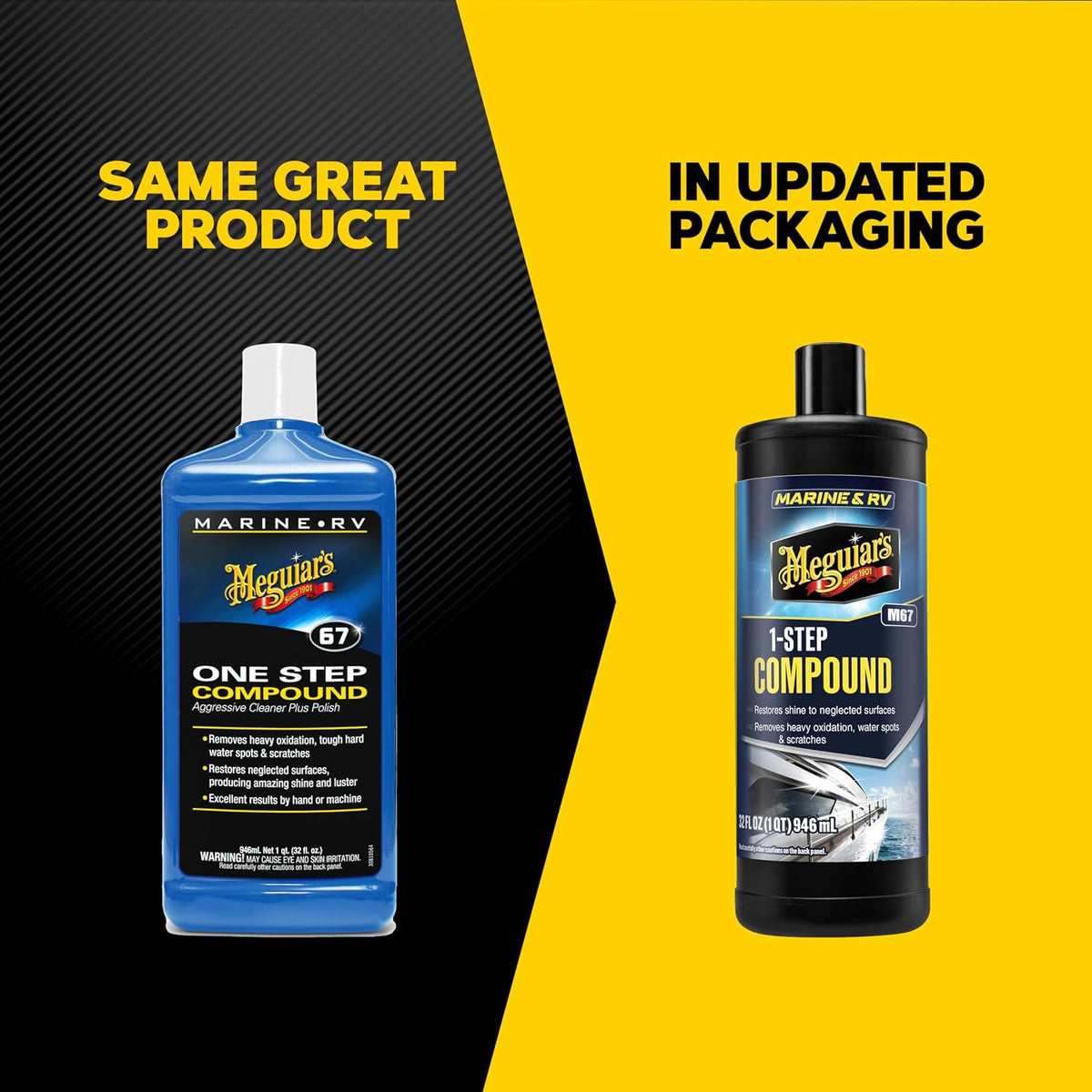 Meguiar's M67 Marine/RV One-Step Compound, 32oz