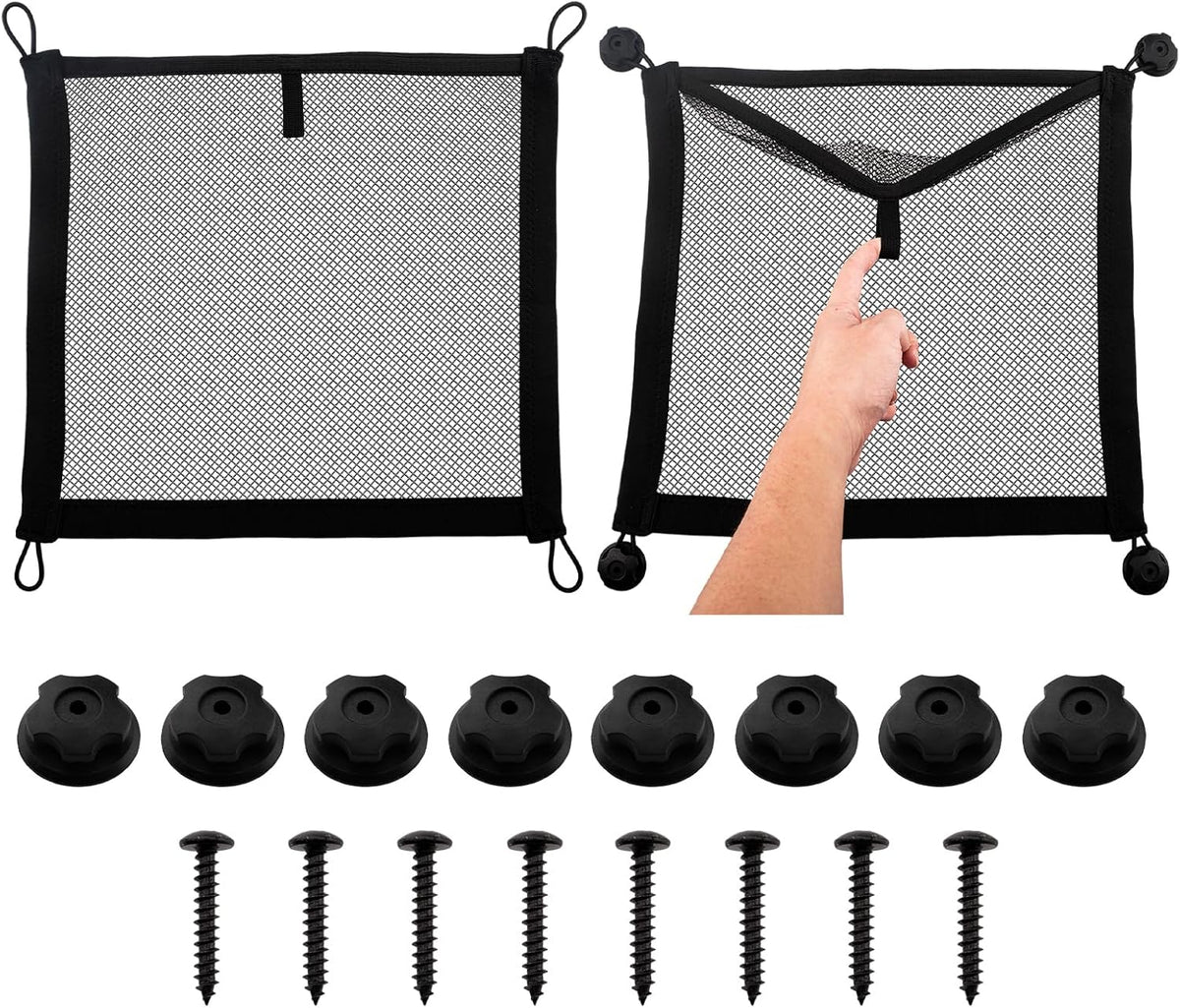 2-Pack Small Mesh Storage Pocket Organizer 14.3"x9.5"