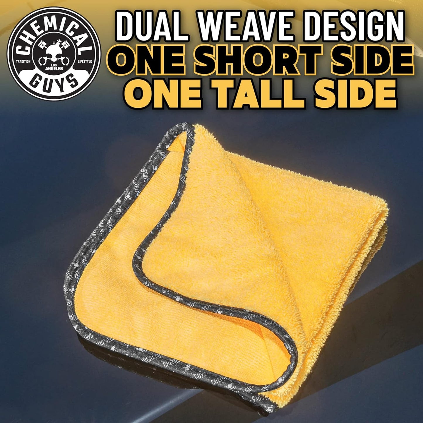 Chemical Guys, Professional Microfiber Towels, 16 x 16 in, Gold, 24 Pack | Ultra-soft, scratch-free towels to buff wax, dry panels and clean glass and interiors, machine washable