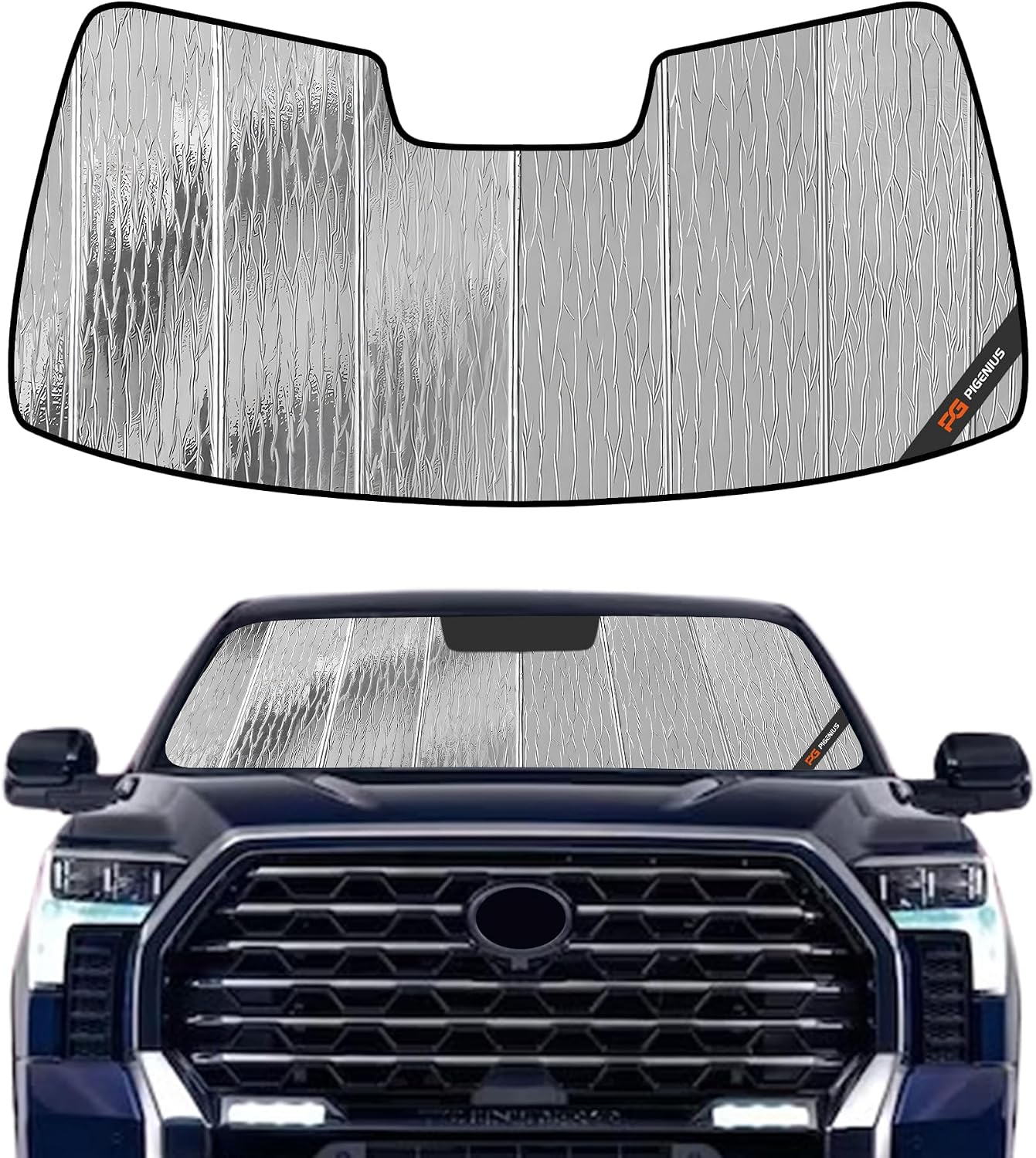 Pigenius Windshield Sunshade for Toyota Tundra 2022-2026 Front Window Shade - AstraGuard