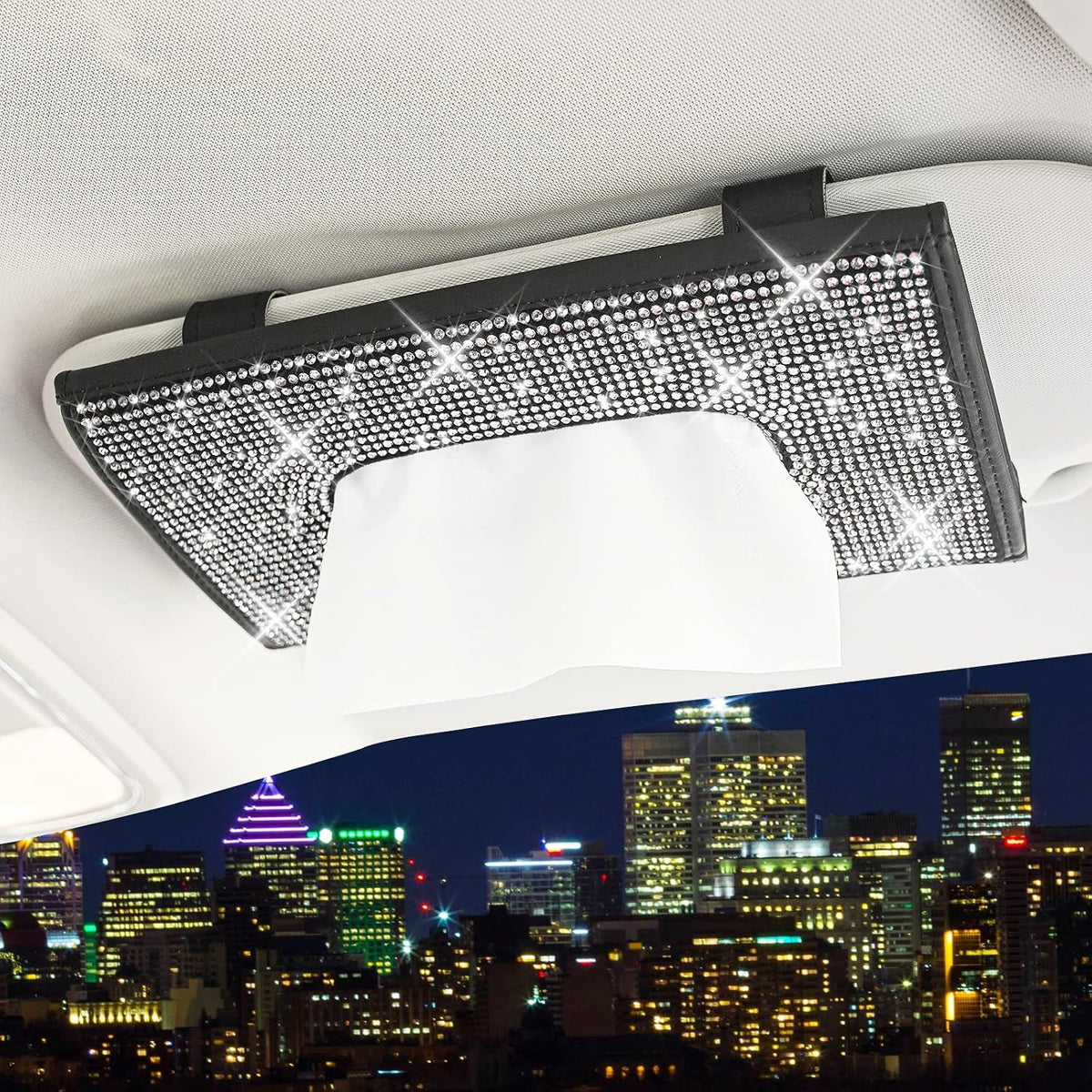 ChuLian Bling Bling Car Visor Tissue Holder